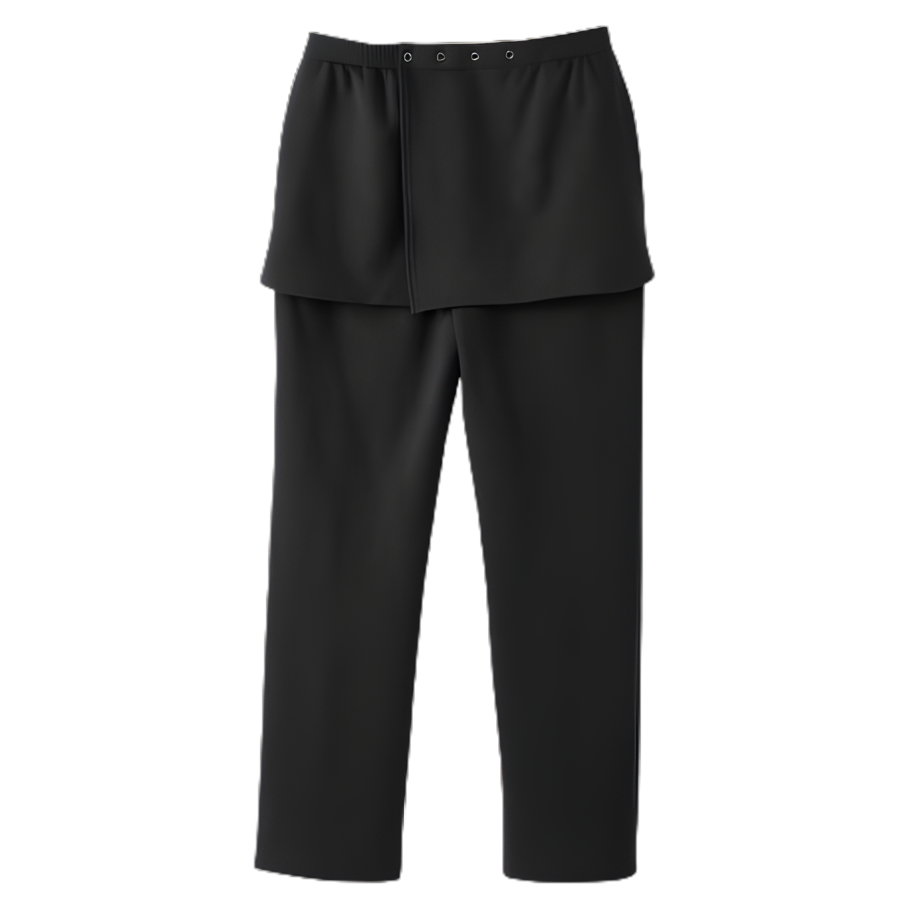 Adaptive Pants Silverts® Open Back Medium Black Female - SV25050_BLK_M