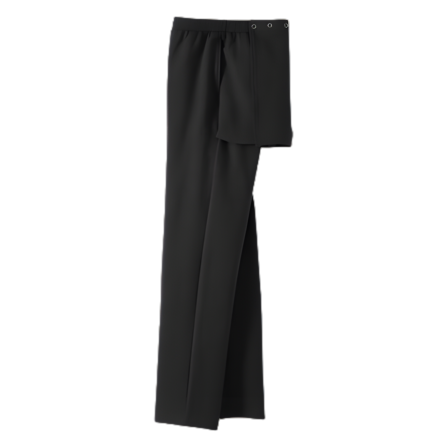 Adaptive Pants Silverts® Open Back Medium Black Female - SV25050_BLK_M