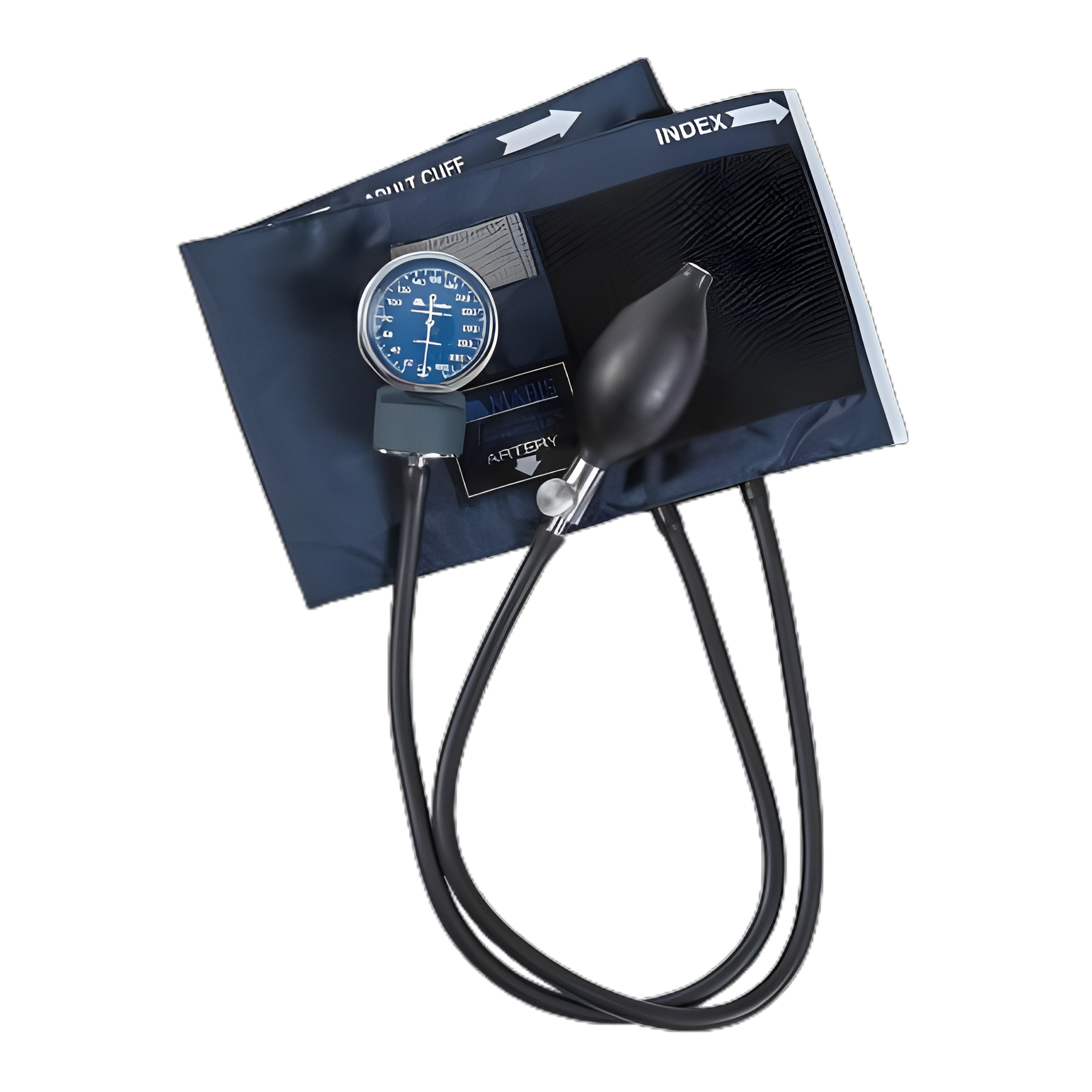 Aneroid Sphygmomanometer Unit MABIS® Signature Adult Cuff Nylon Cuff 27 to 41cm Pocket Aneroid