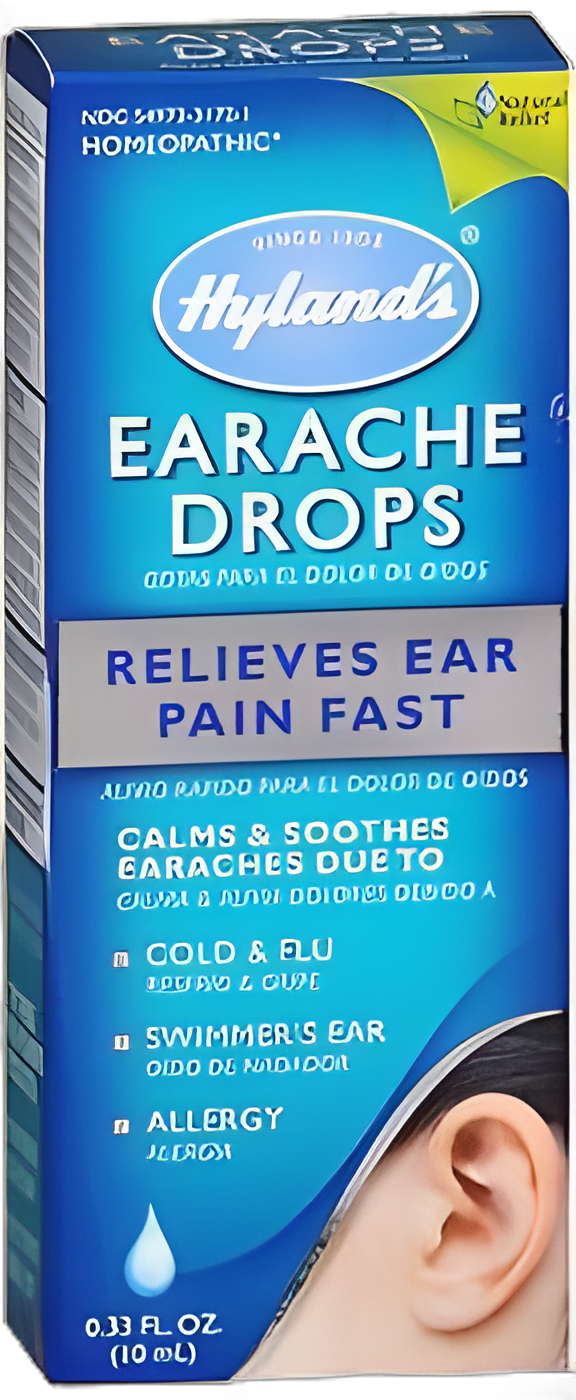 Ear Drying Aid Hylands® 0.33 oz. Otic Drops 30C HPUS Belladonna / Calcarea Carbonica / Chamomilla / Lycopodium / Pulsatilla / Sulphur