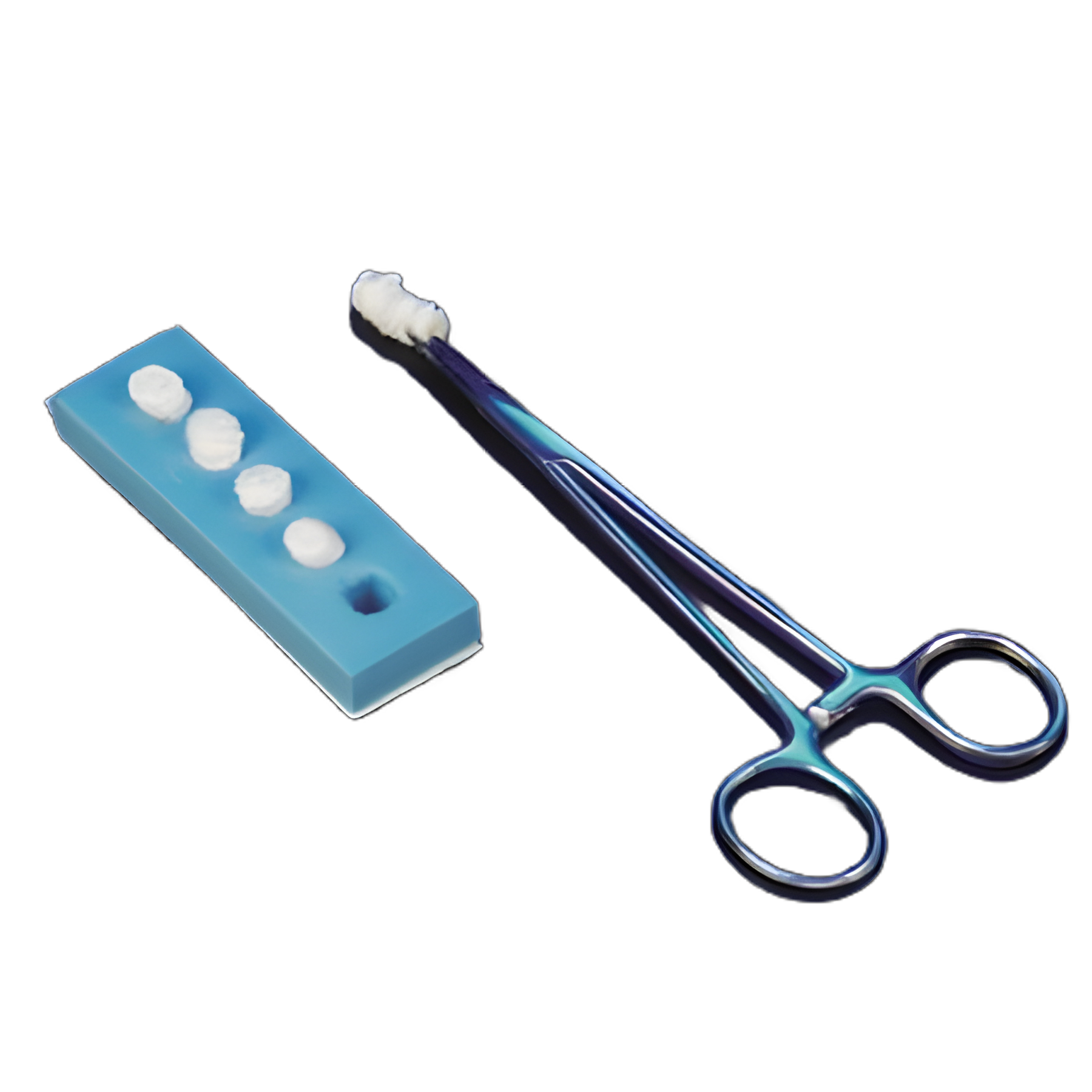 Surgical Kittner Sponge X-Ray Detectable 1/4 X 9/16 Inch 5 Count