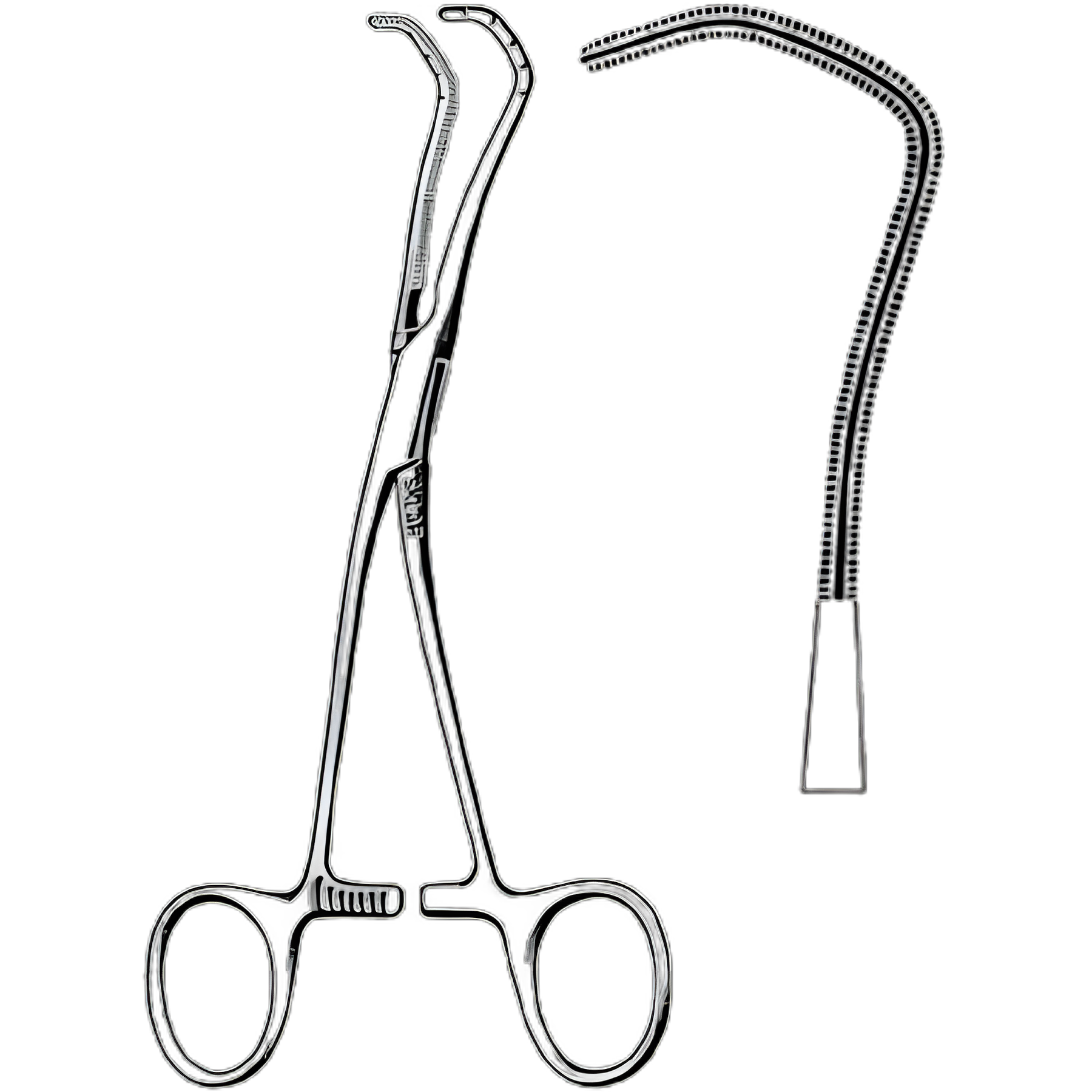 Anastomosis Clamp Sklar® Cooley 6-1/2 Inch Length Stainless Steel