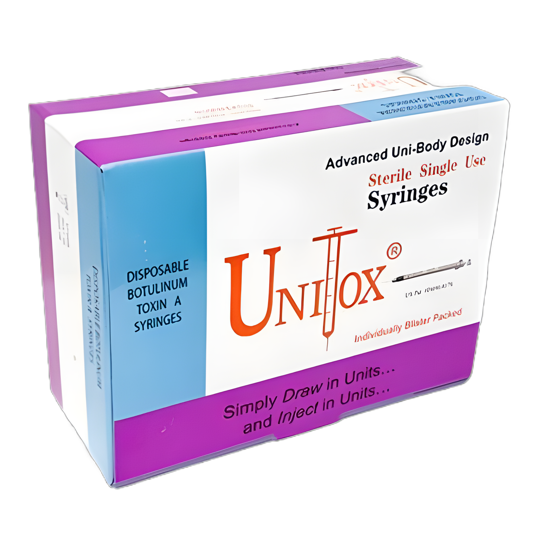 Standard Neurotoxin Syringe with Needle UniTox® 0.5 mL 5/16 Inch 31 Gauge NonSafety Thin Wall