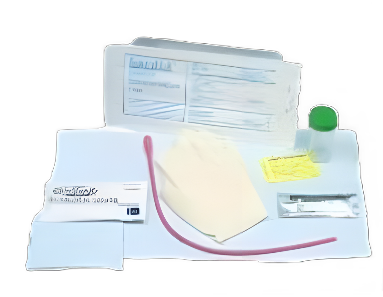 Intermittent Catheter Tray Bardia® Round Hollow Tip 14 Fr. Without Balloon Vinyl