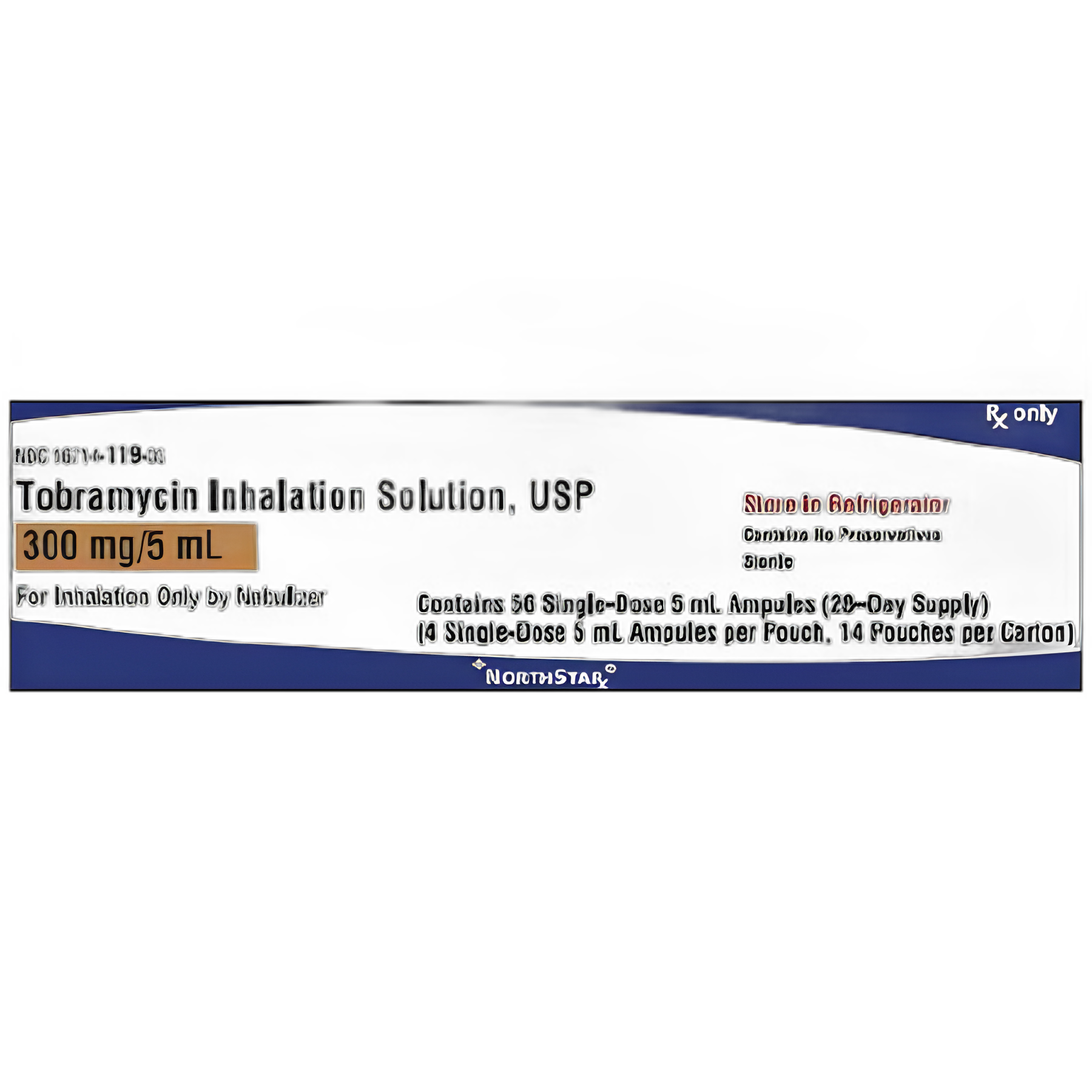 Tobramycin Preservative Free 300 mg/5 mL Solution Ampule - NorthStar Rx