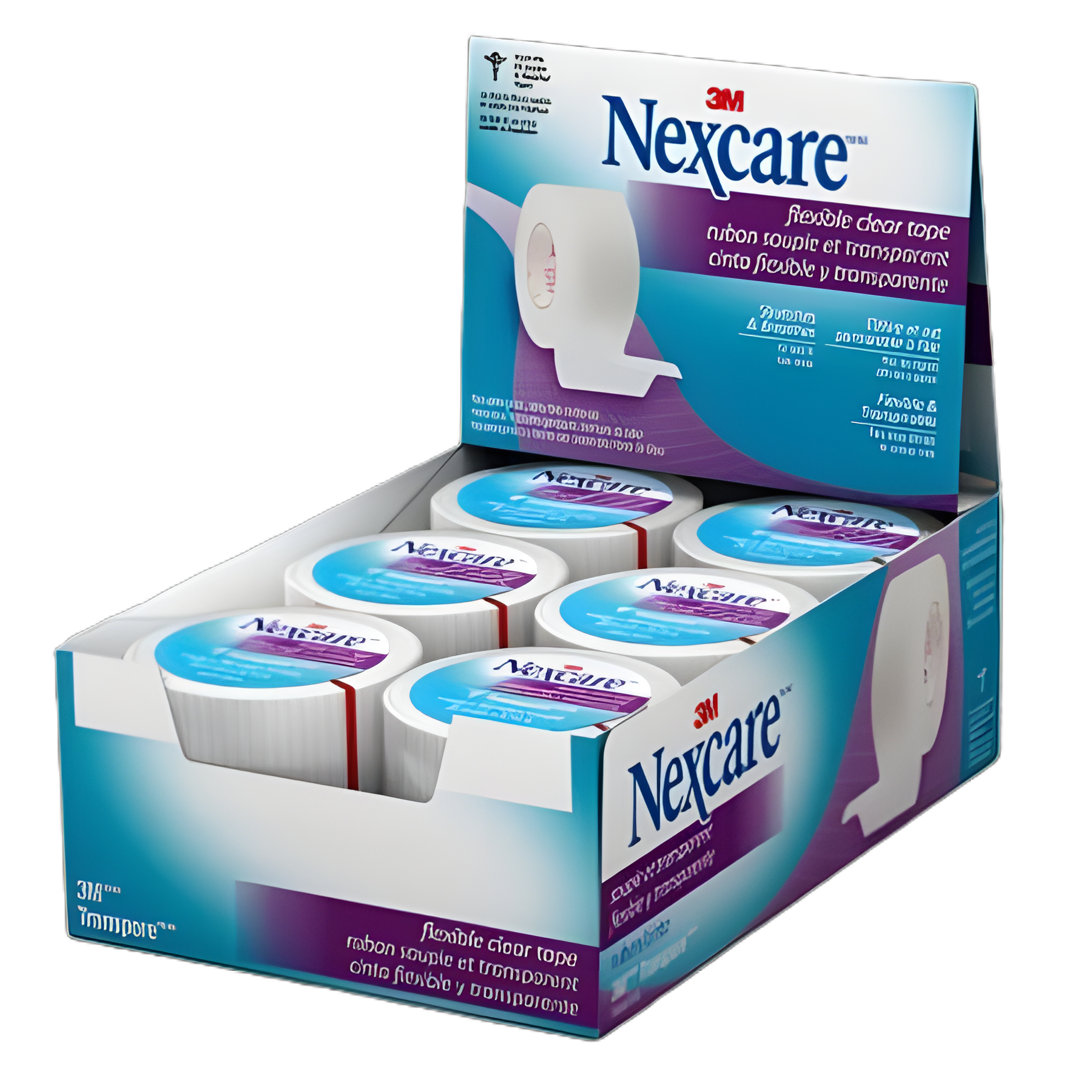 Nexcare Transpore Water Resistant Medical Tape 1x10 Yd
