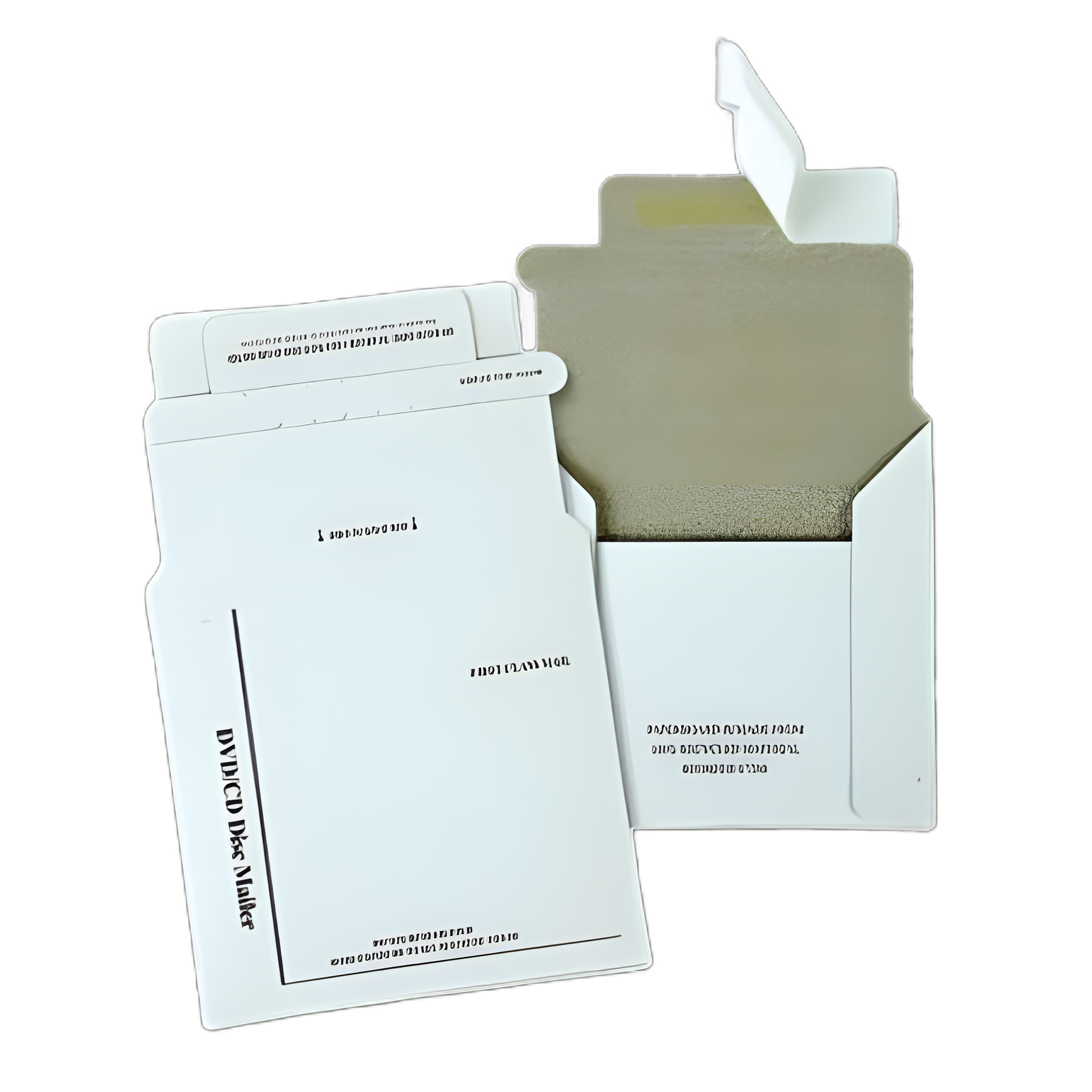 Disk/CD Foam-Lined Mailers for CDs/DVDs, Square Flap, Redi-Strip Adhesive Closure, 5.13 x 5, White, 25/Box