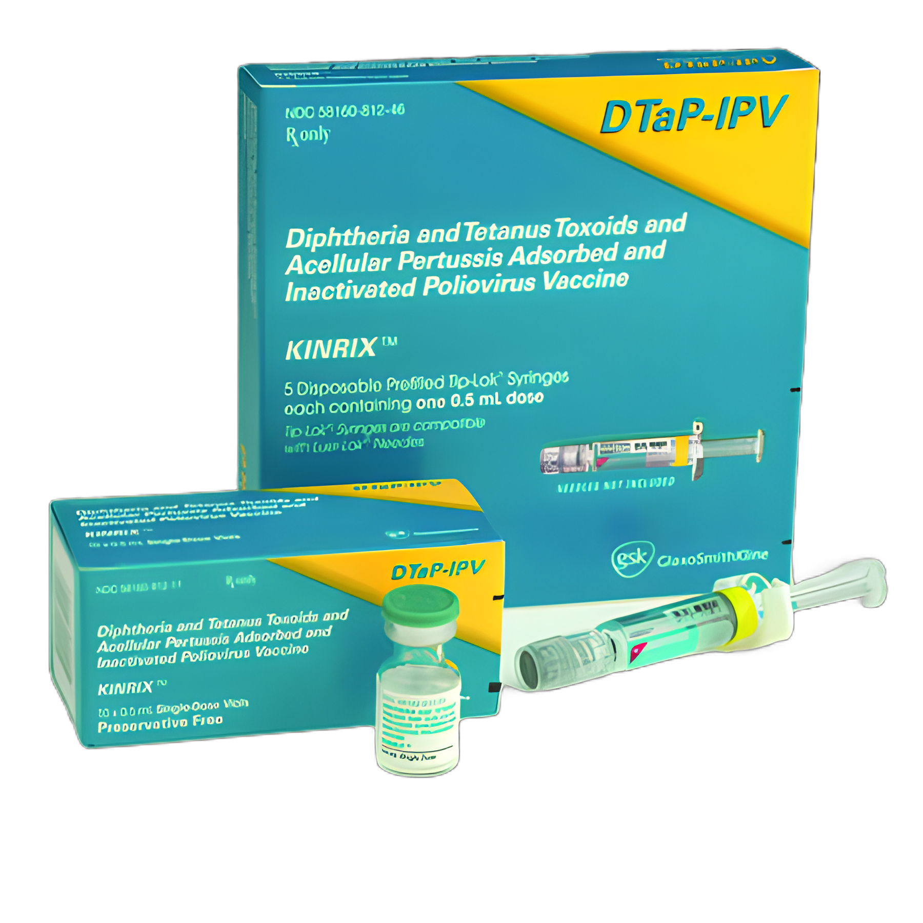 Kinrix® DTaP and Polio Vaccine Indicated for People 4 Through 6 Years of Age Diphtheria and Tetanus Toxoids and Acellular Pertussis Adsorbed / Inactivated Poliovirus Vaccine, Preservative Free Injection Prefilled Syringe 0.5 mL