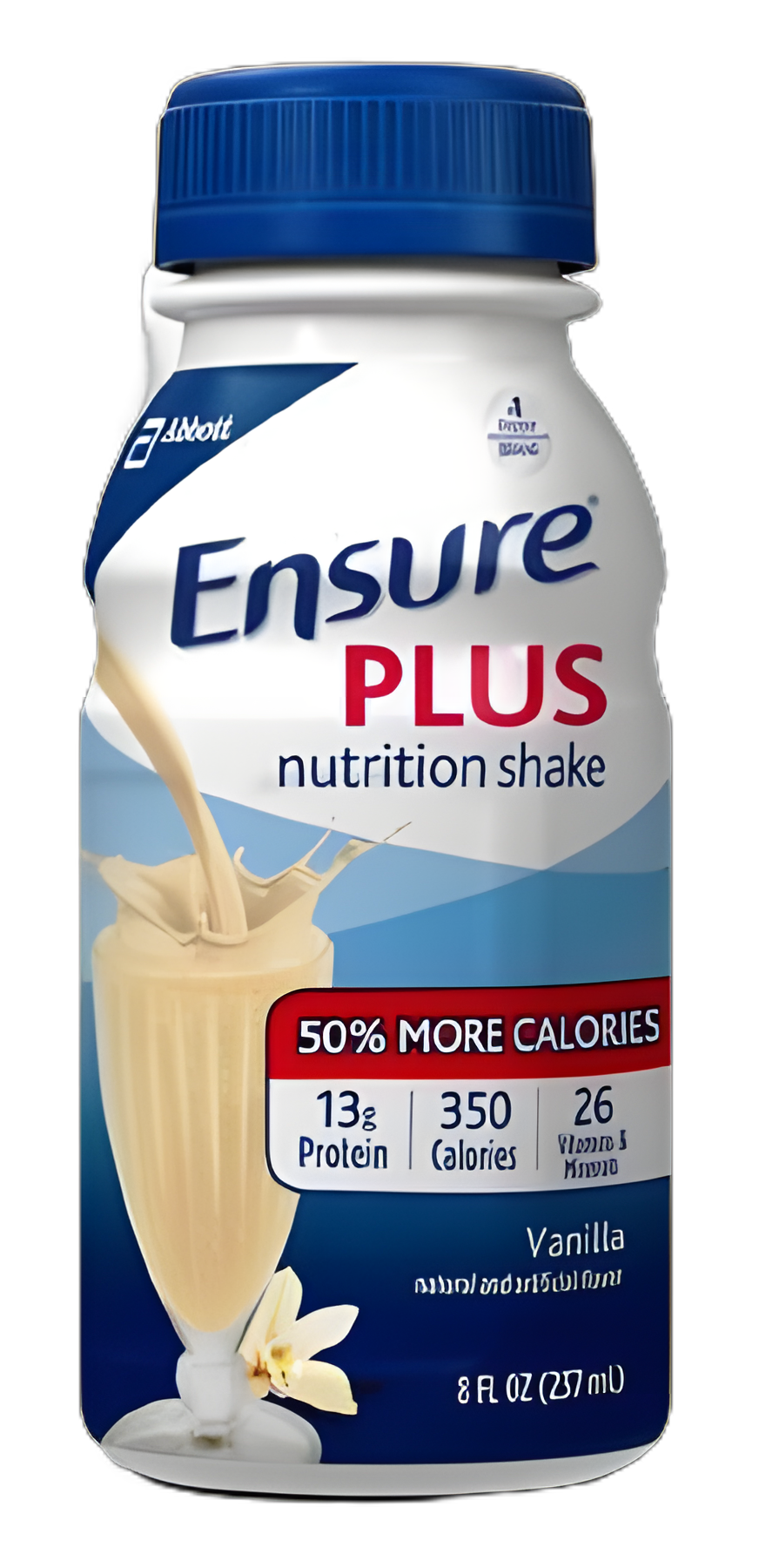 Ensure Plus Vanilla Nutrition Shake 8 oz - High-Calorie, High-Protein Oral Supplement
