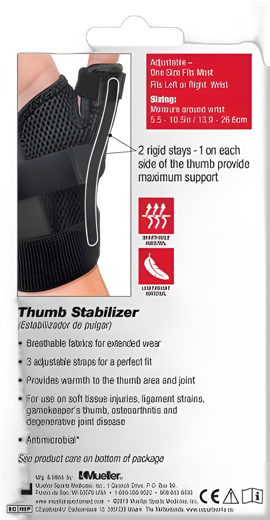 Mueller Sport Care® Thumb Stabilizer for Adults - Support & Pain Relief for Thumb Injuries