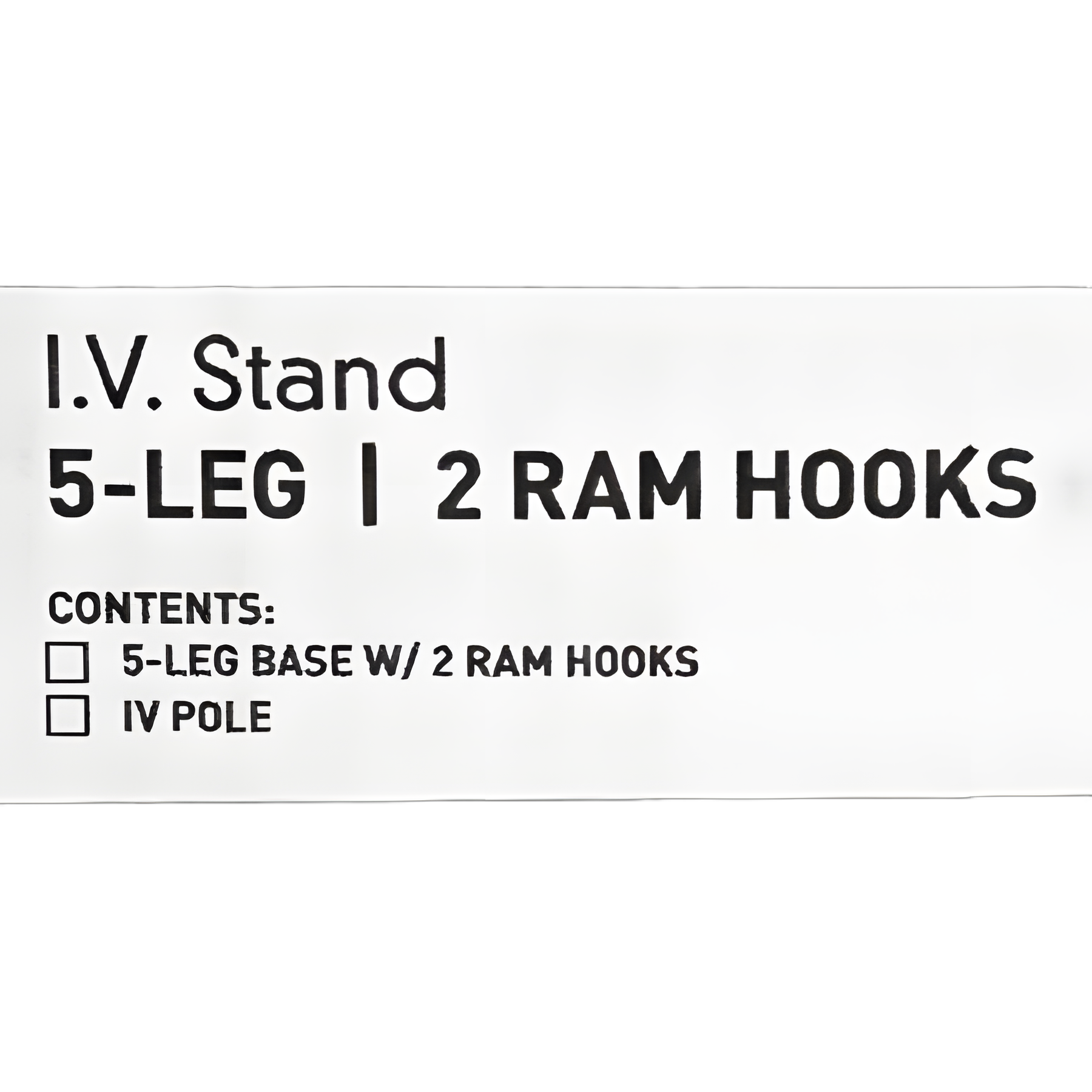 IV Stand Floor Stand McKesson 2-Hook 5-Legs, Dual-Wheel Nylon Casters, Cast Aluminum Base