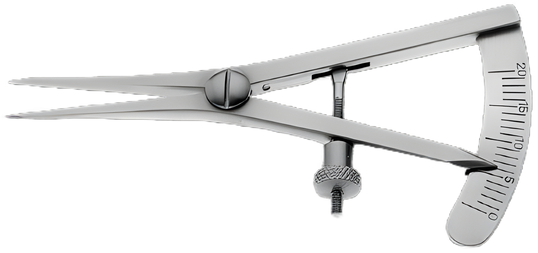 Caliper Castroviejo 0 to 20 mm, 3-1/4 Inch