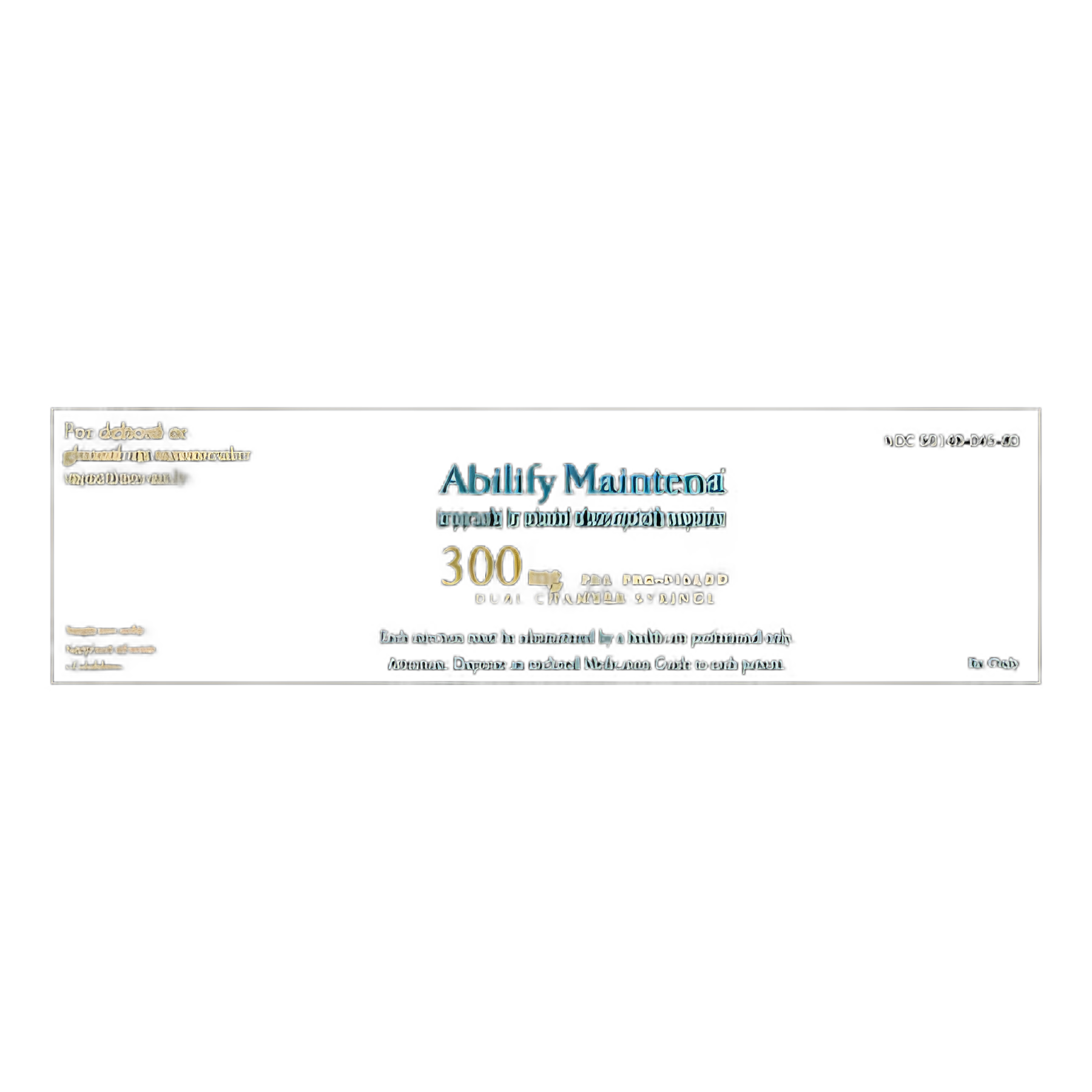 Abilify Maintena® Aripiprazole 300 mg Injection Prefilled Syringe 1 Kit