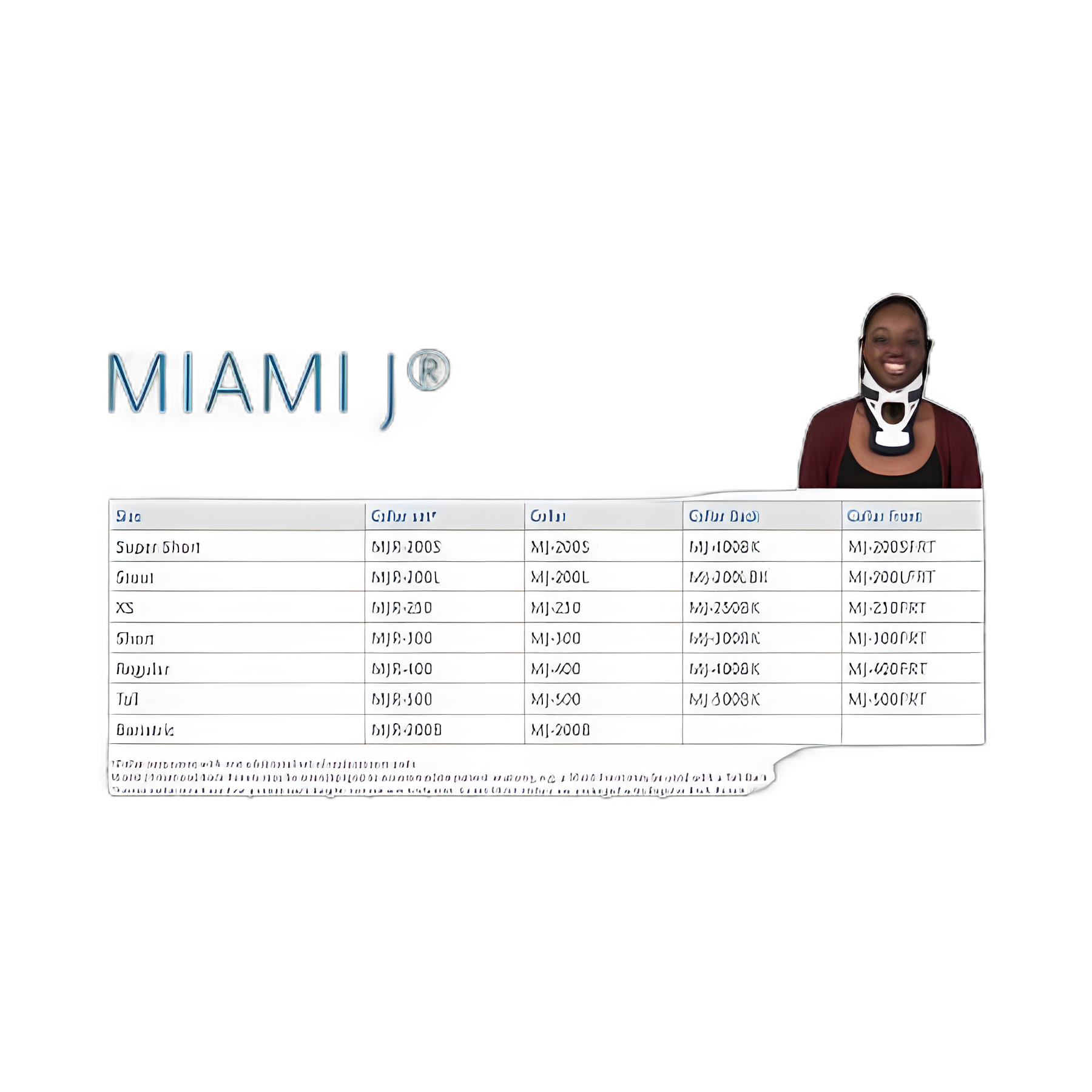 Rigid Cervical Collar Miami J® Preformed Adult Short Two-Piece / Trachea Opening