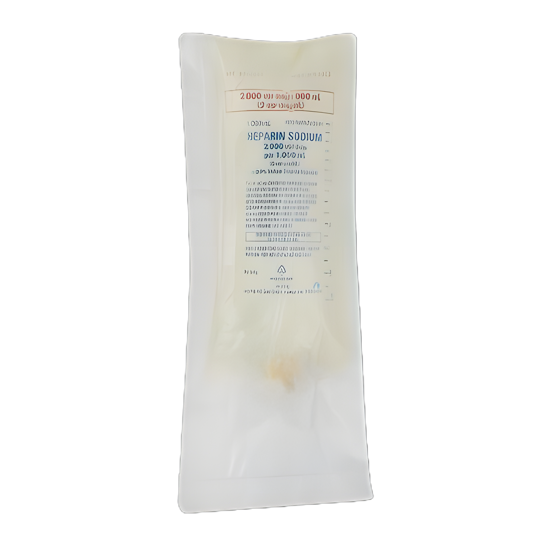 Heparin Sodium, Porcine / 0.9% Sodium Chloride, Preservative Free 2 U / mL IV Solution Flexible Bag 1000 mL