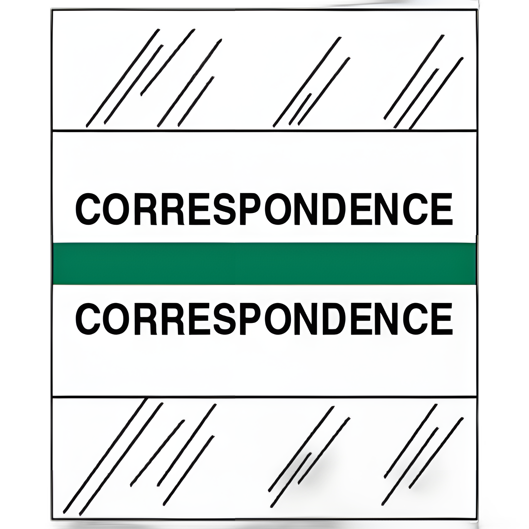 Index Tab 1/2 X 1-1/4 Inch Correspondence