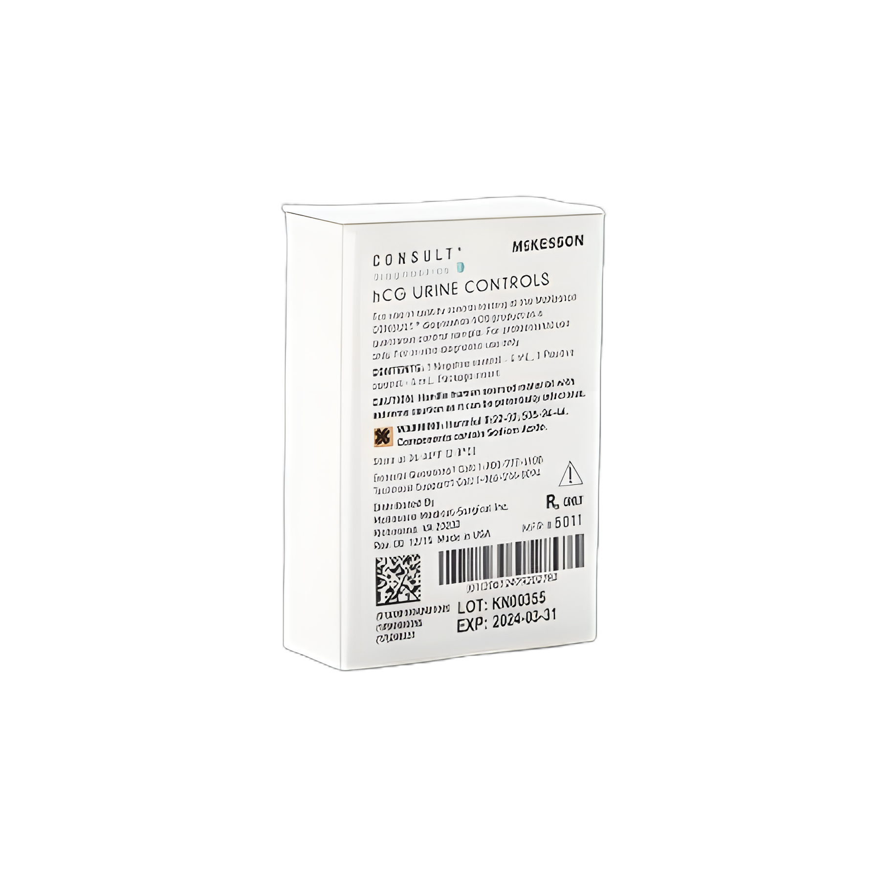 Reproductive Endocrinology Control Set McKesson Consult™ Pregnancy (hCG) Testing Positive Level / Negative Level 2 X 4 mL