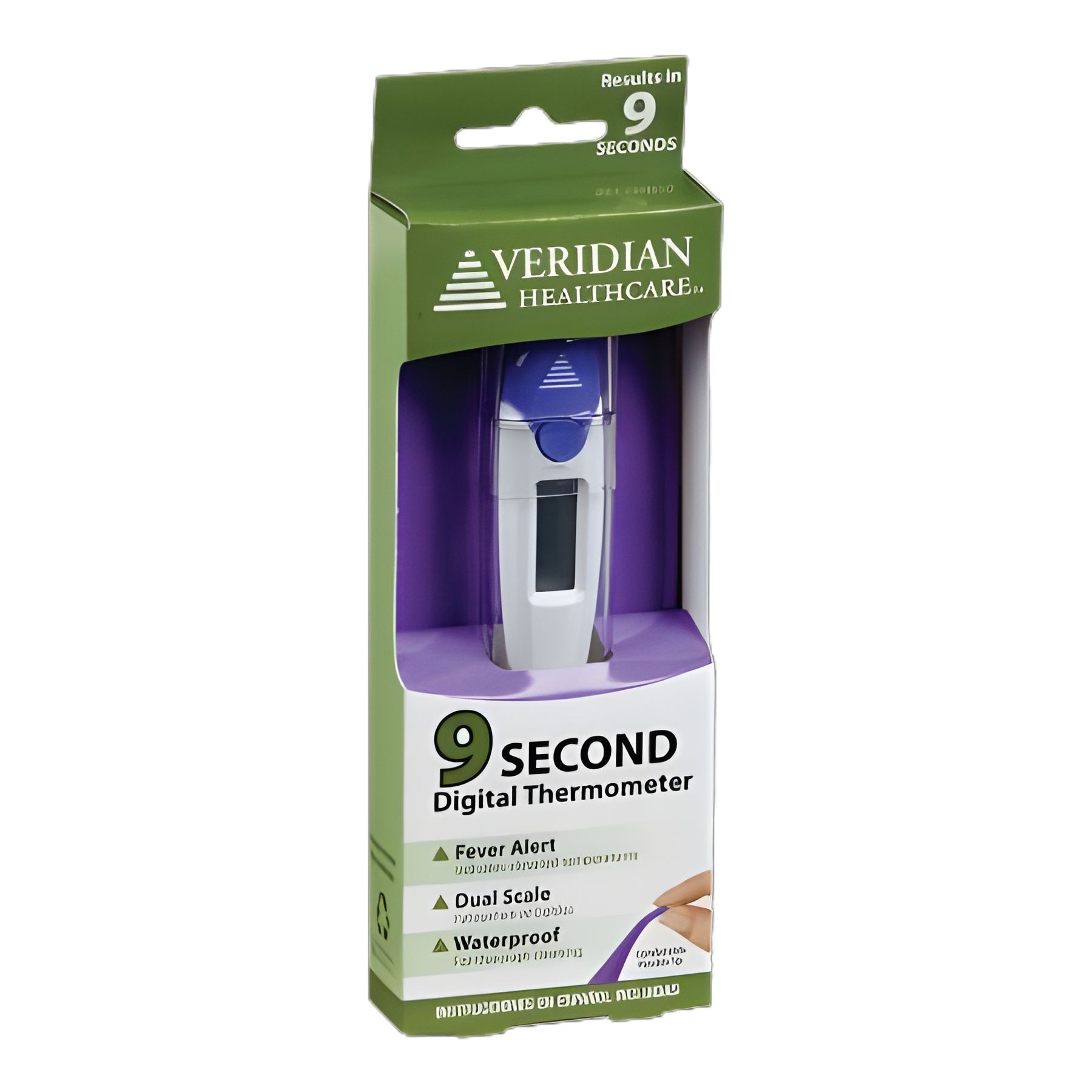 Digital Stick Thermometer Veridian Oral / Rectal / Axillary Probe Handheld - 08-359-9