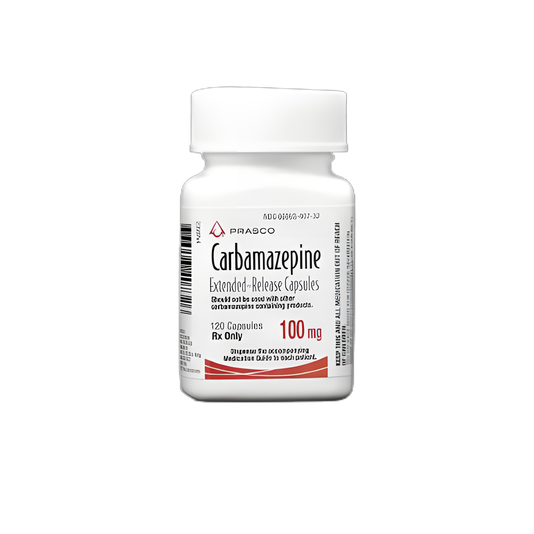 Carbamazepine 100 mg by Prasco - 120 Capsules
