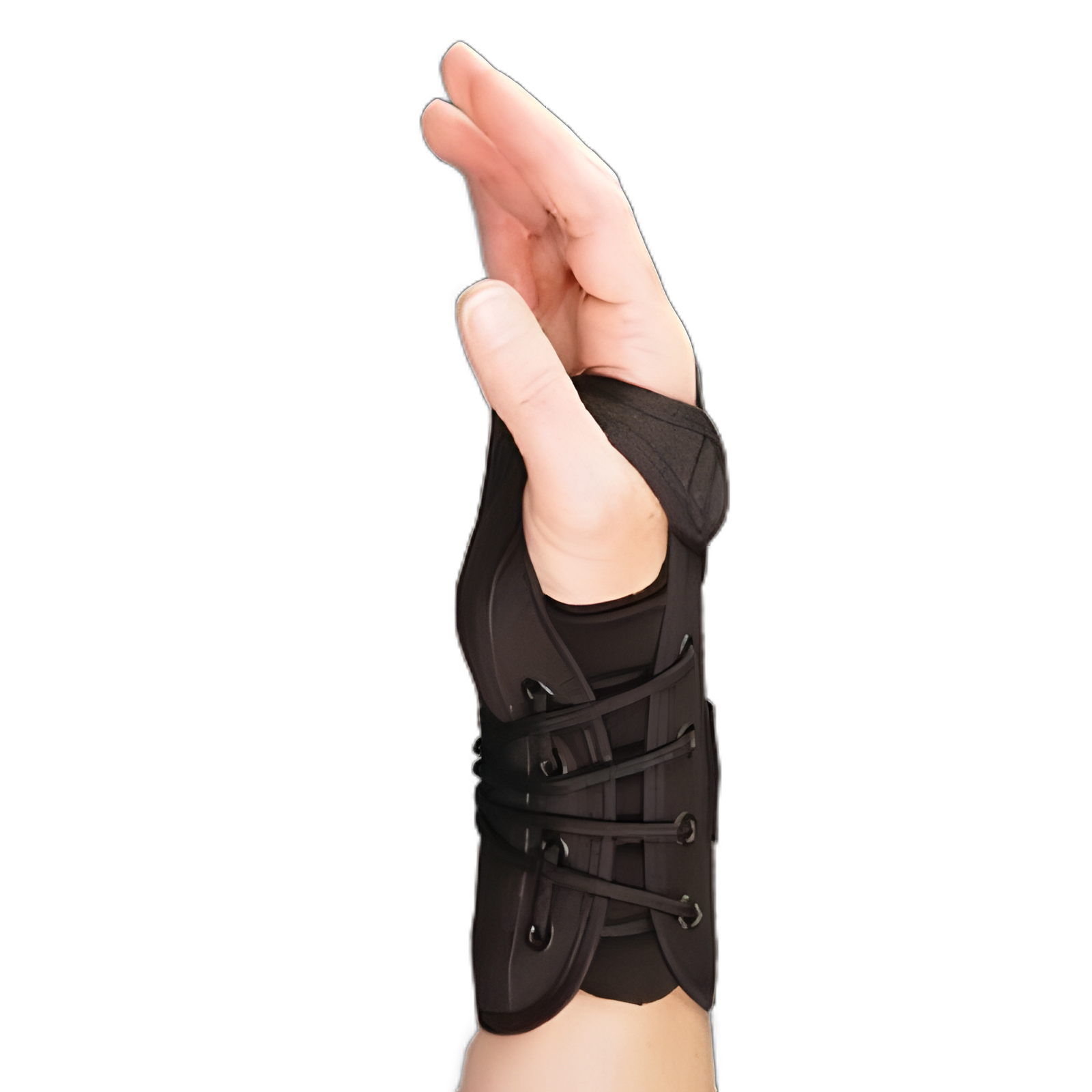 Sammons Preston® Wrist Brace with Aluminum Support for Right Hand, Large - Black