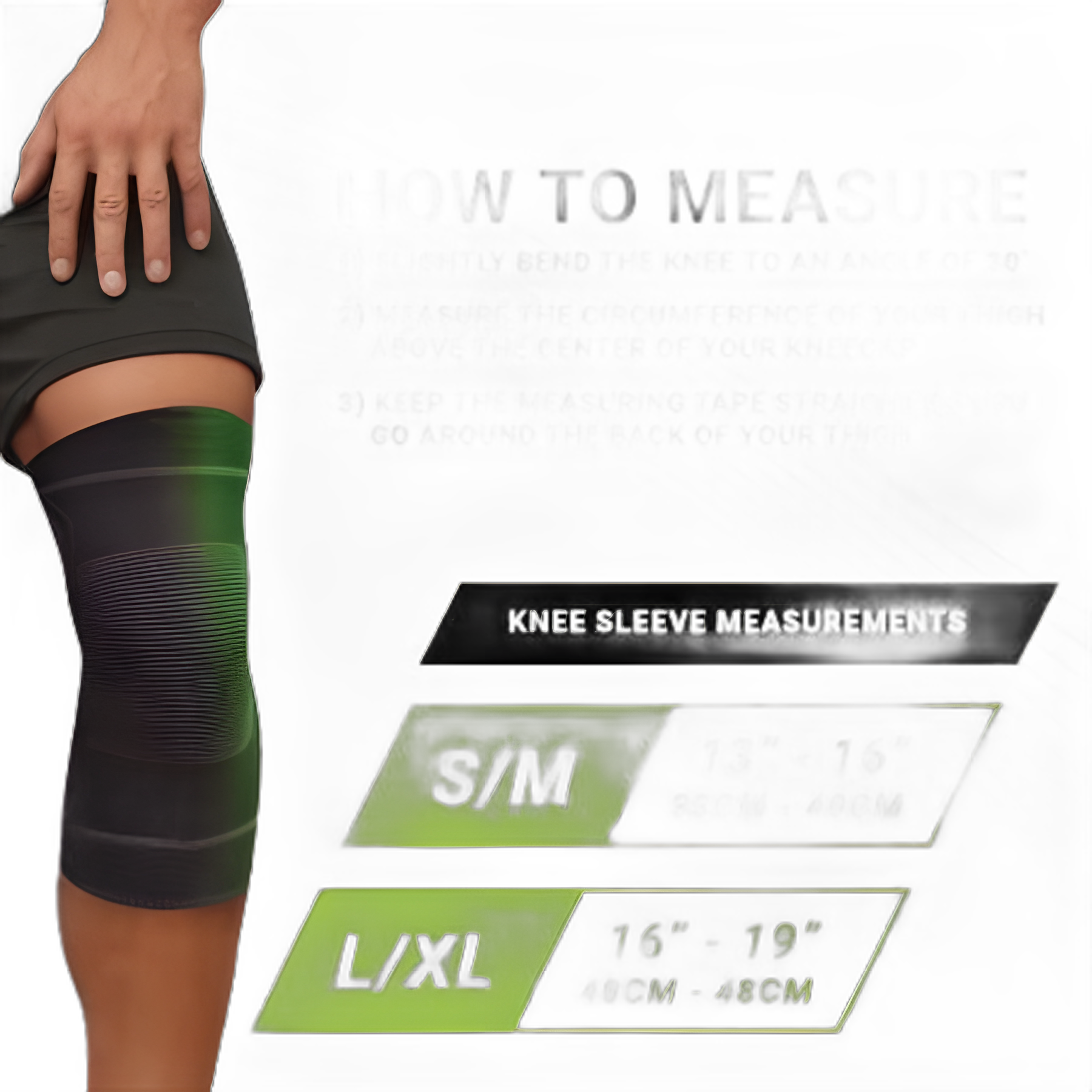 Knee Support Green Drop™ Large / X-Large Pull-On 16 to 19 Inch Thigh Circumference Left or Right Knee