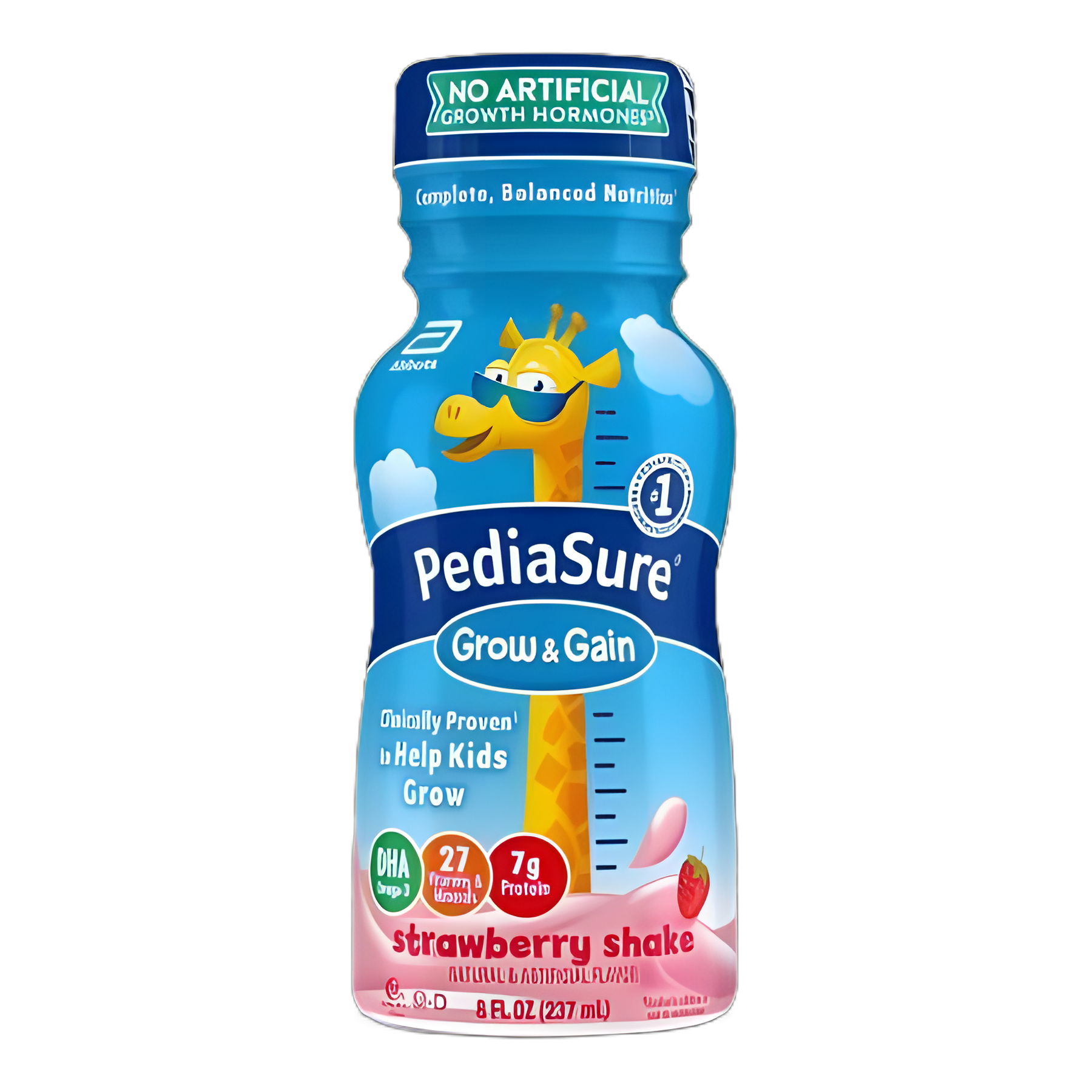 Pediatric Oral Supplement PediaSure® Grow & Gain Shake Strawberry Flavor 8 oz. Bottle Liquid Calories - 58055