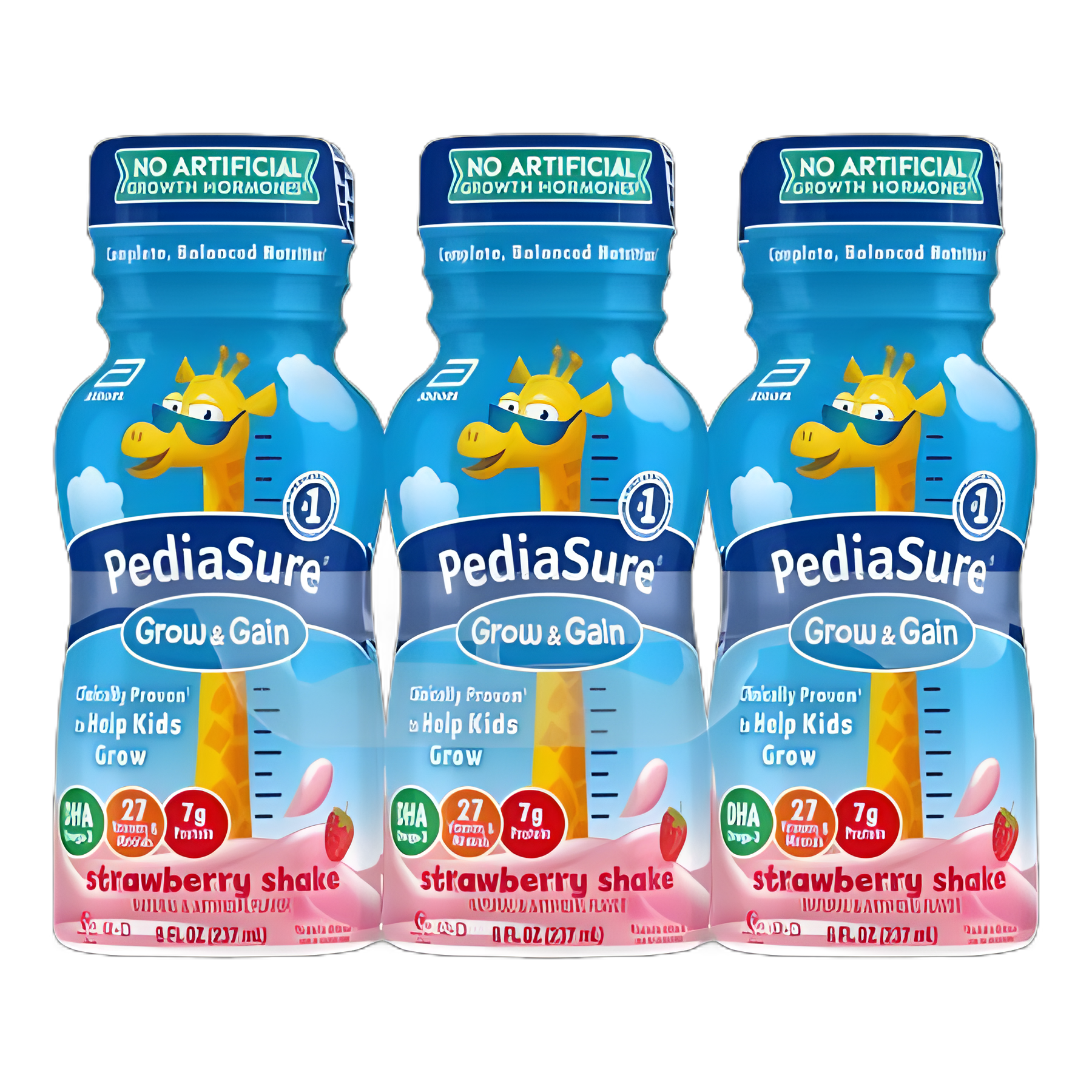 Pediatric Oral Supplement PediaSure® Grow & Gain Shake Strawberry Flavor 8 oz. Bottle Liquid Calories - 58055