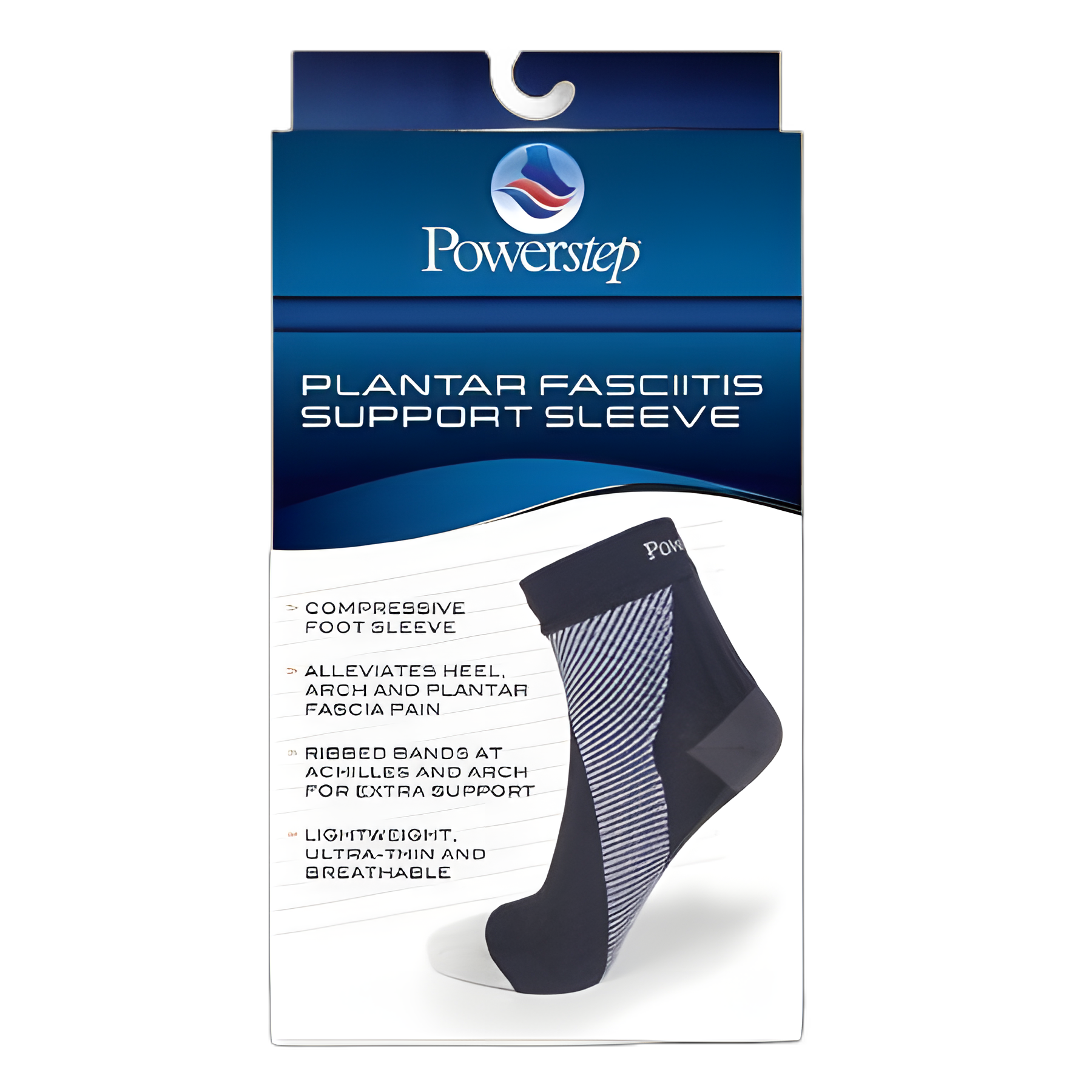 Powerstep® X-Large Plantar Fasciitis Support Sleeve for Men - Relieves Heel and Arch Pain