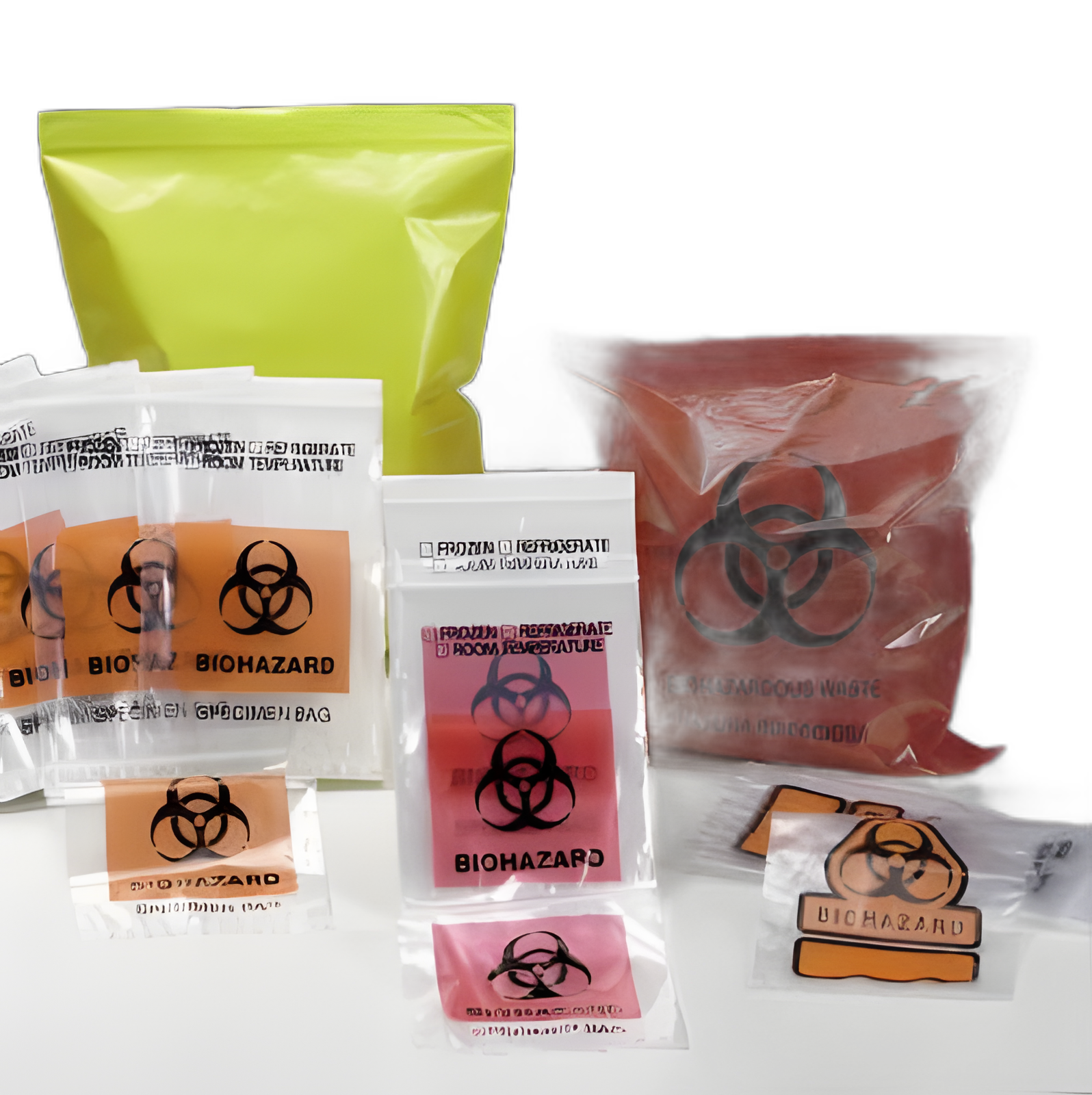 Specimen Transport Bag with Document Pouch 6 X 9 Inch Zip Closure Biohazard Symbol NonSterile - 102