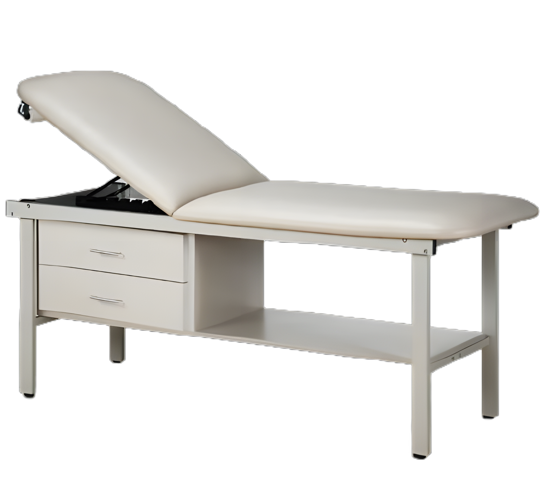Clinton Alpha Series 450 lbs. Capacity Exam Table with Adjustable Back and Paper Dispenser