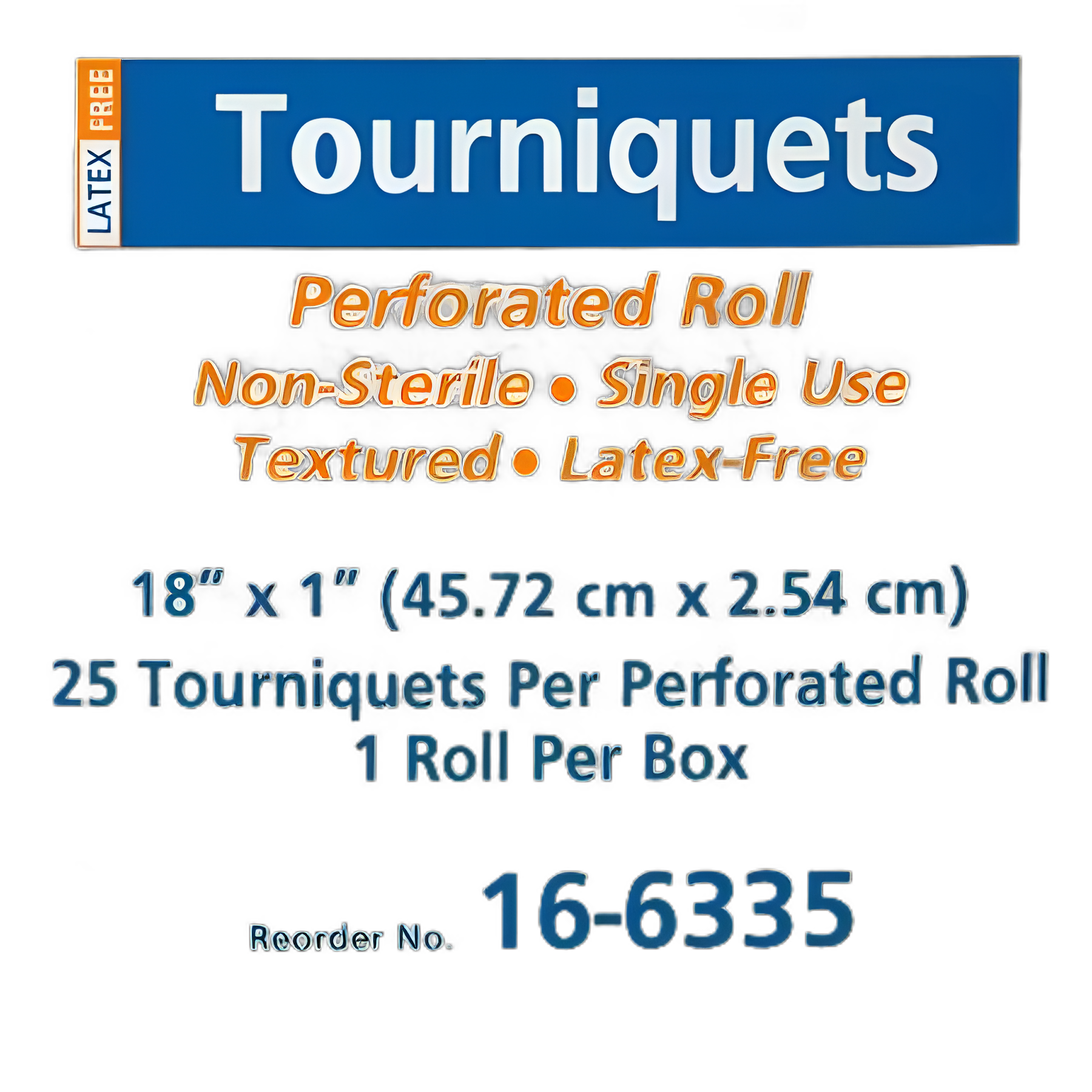 McKesson Tourniquet Strap 18 Inch Length Rolled and Banded