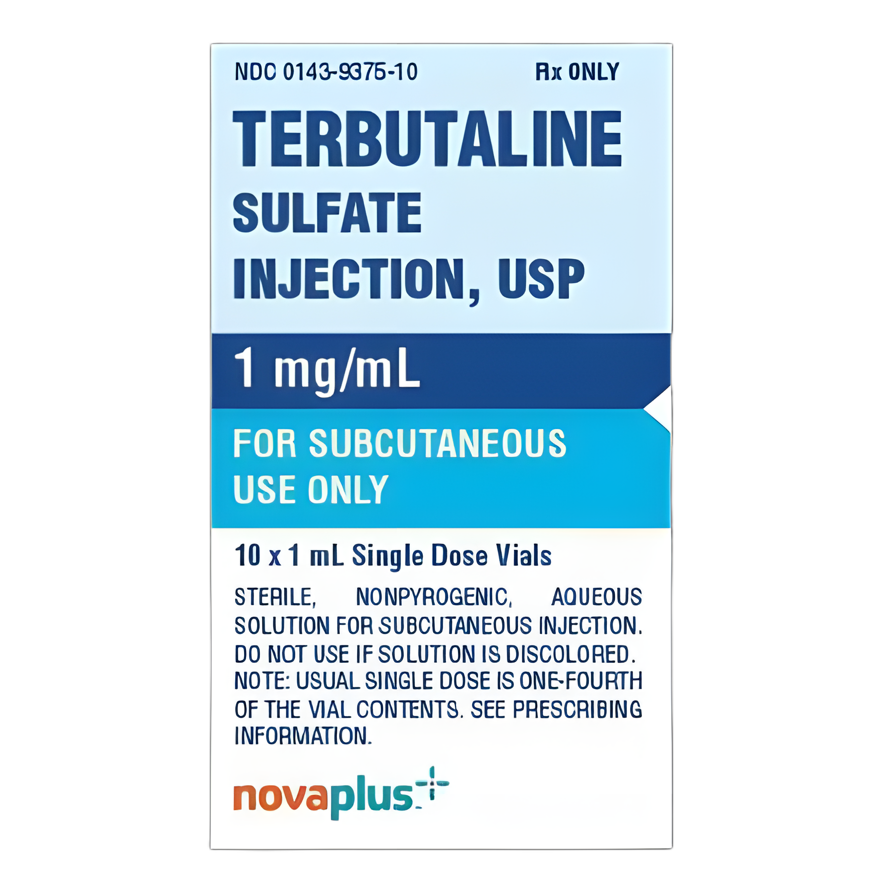 Terbutaline Sulfate 1 mg / mL Injection Single-Dose Vial 1 mL