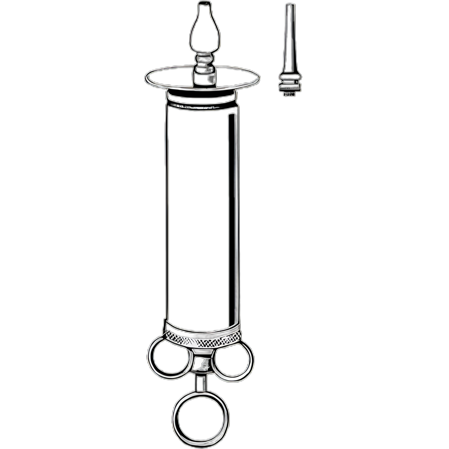 Ear Syringe with Shield Merit™ Thumb Control Ring Style 4 oz. with Tips and Shield Office Grade