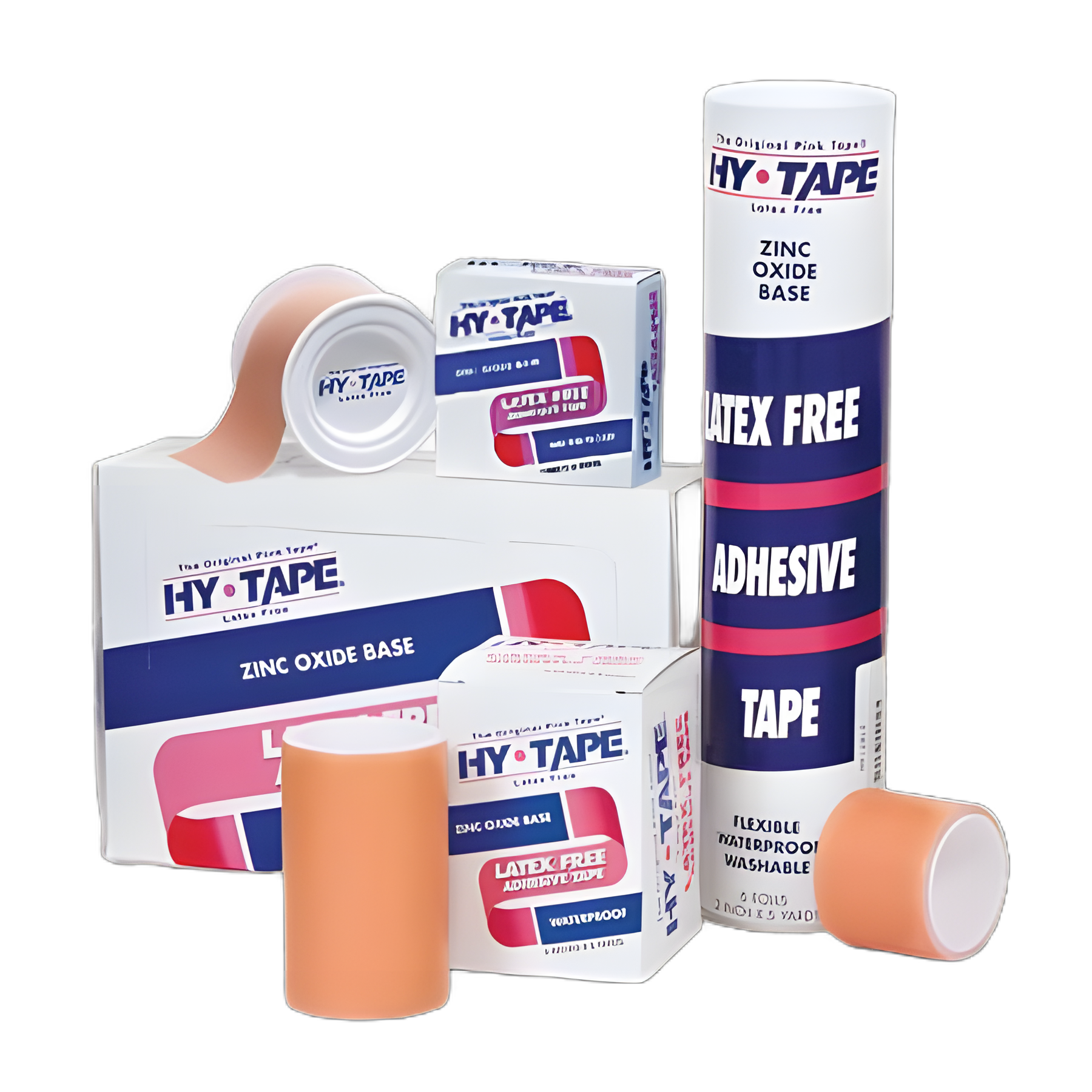 Waterproof Medical Tape Hy-Tape® Pink 2 Inch X 5 Yard Zinc Oxide Adhesive Zinc Oxide NonSterile - 120BLF