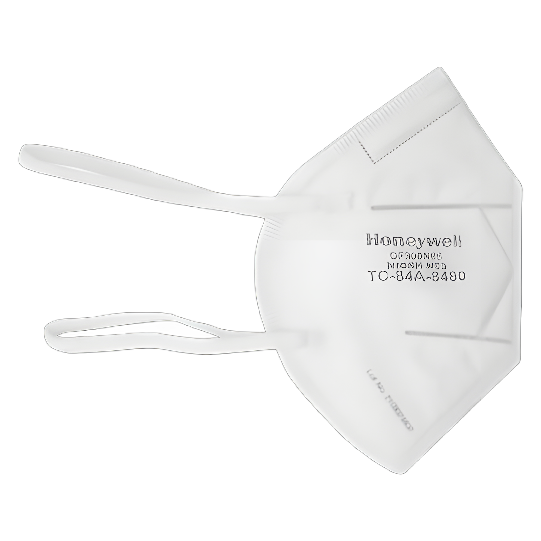 Particulate Respirator Mask Honeywell Industrial N95 Flat Fold Molded Cup Elastic Strap One Size Fits Most White NonSterile Not Rated Adult