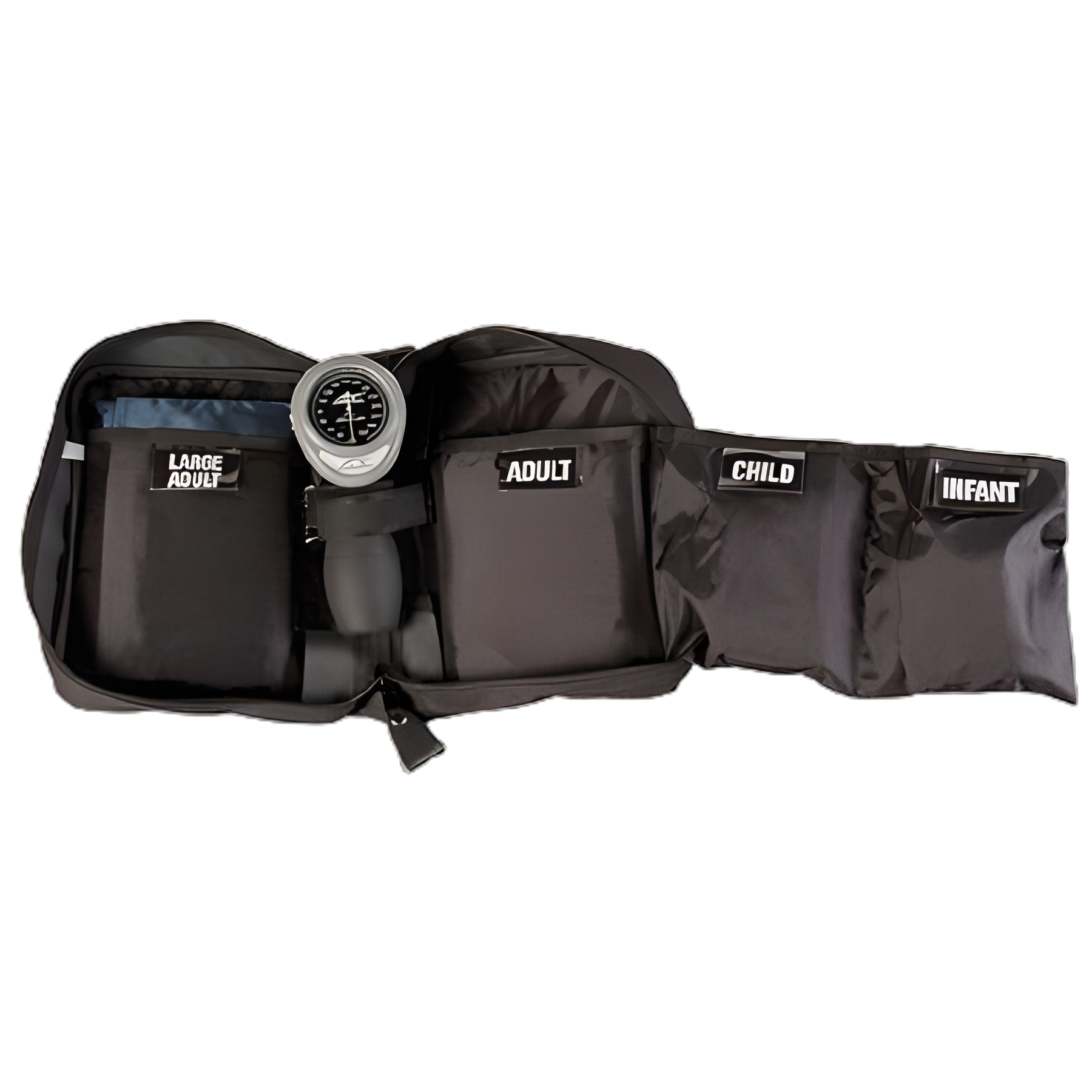 ADC Reusable Aneroid Sphygmomanometer and Dual Head Stethoscope Set with Multiple Cuff Sizes