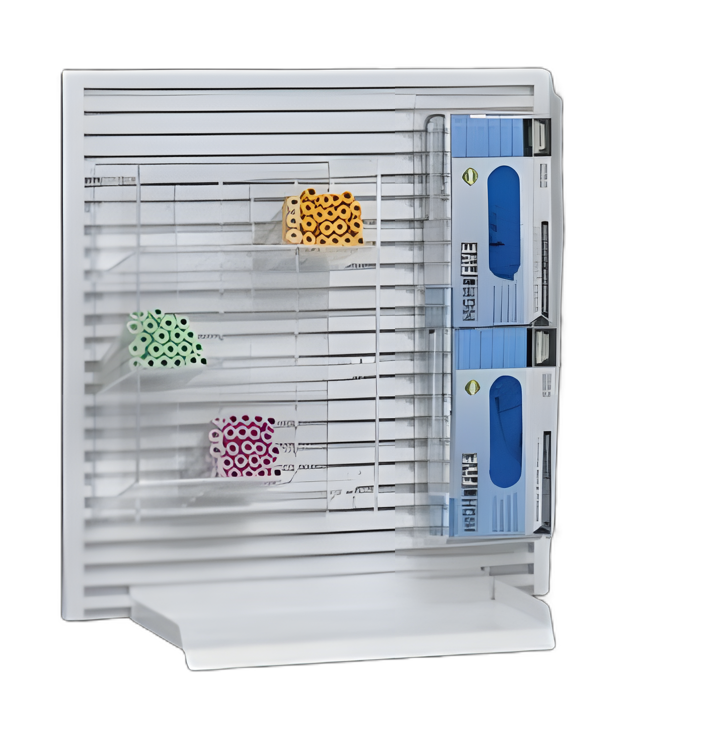 9-Tier Acrylic Tube Organizer for Medical Labs