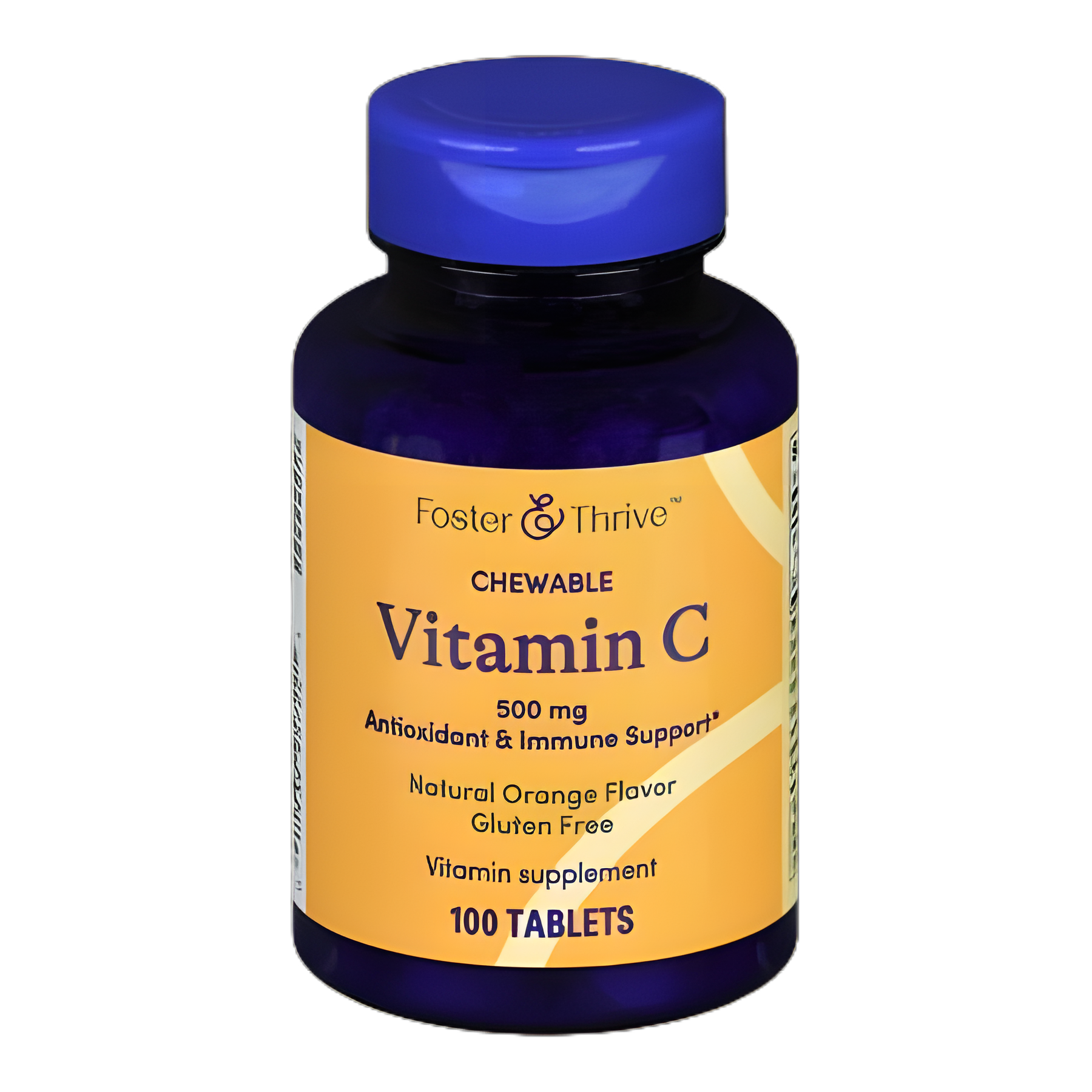 Vitamin C Supplement Foster & Thrive™ Ascorbic Acid 500 mg Strength Chewable Tablet 100 per Bottle
