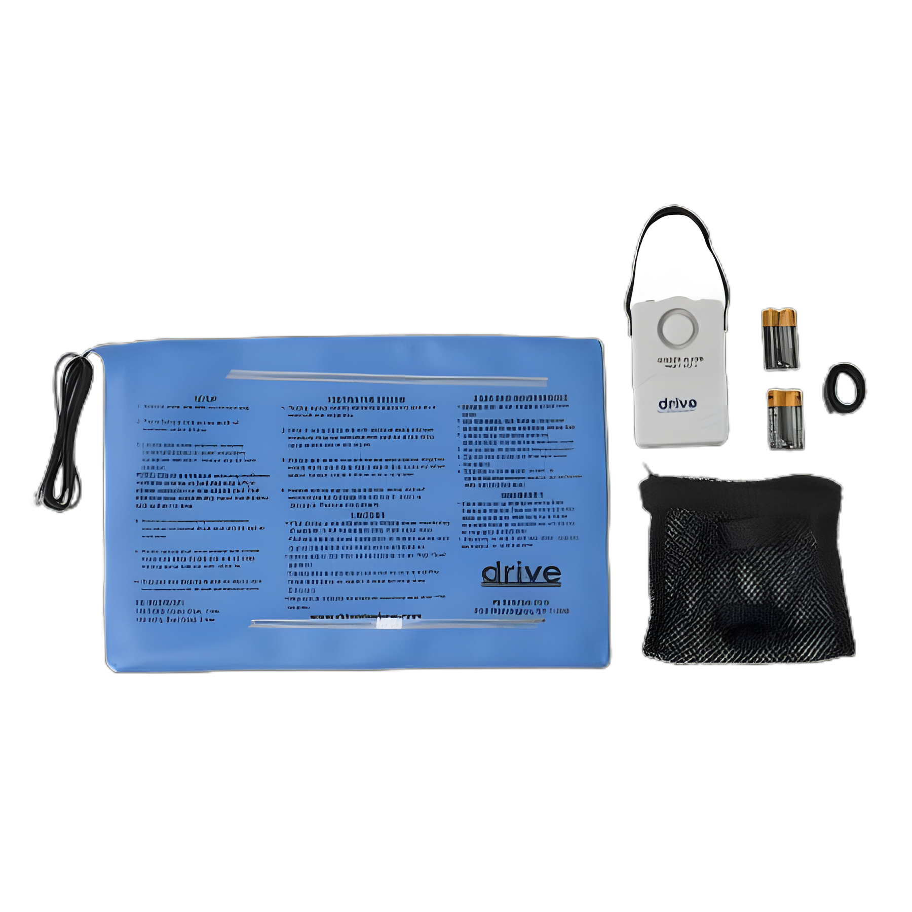 Chair Sensor Pad Alarm System drive™ 10 X 15 Inch Blue - 13608