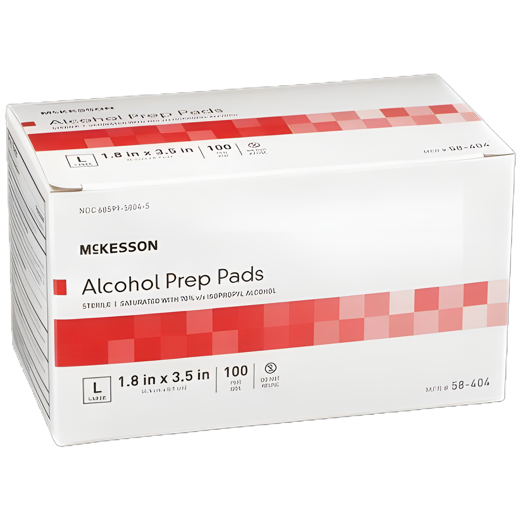 Alcohol Prep Pad McKesson 70% Strength Isopropyl Alcohol Individual Packet Large Sterile