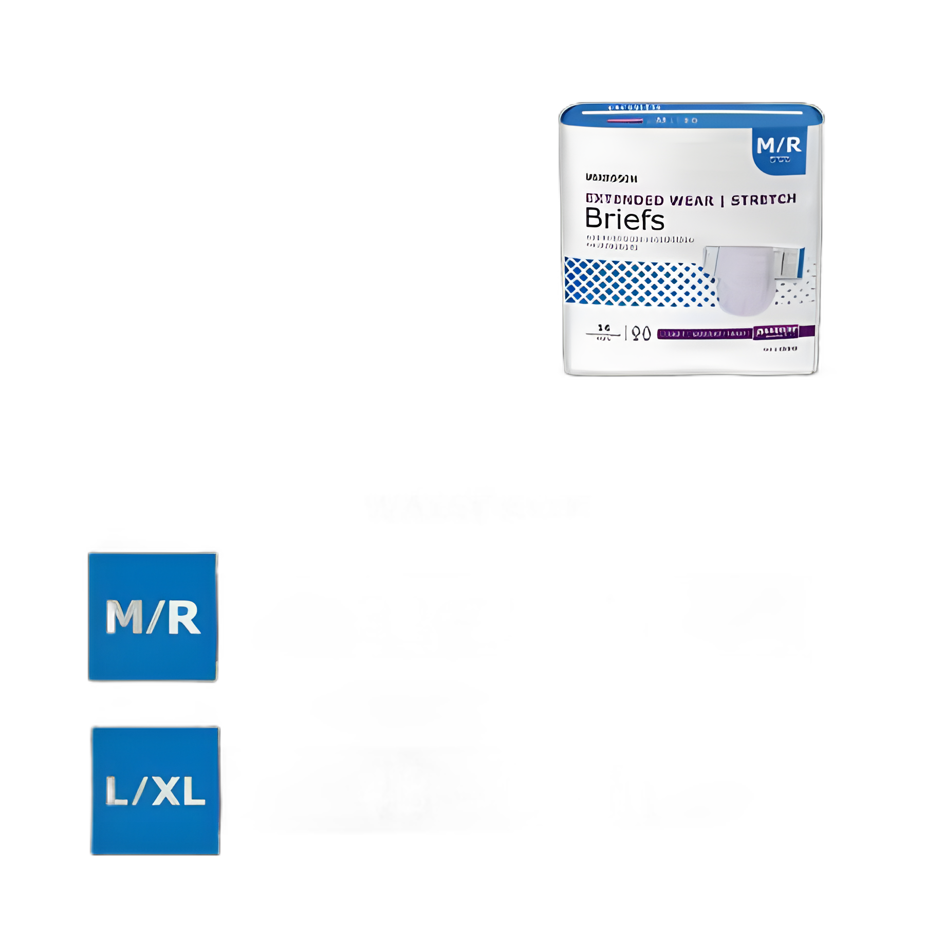 Unisex Adult Incontinence Brief McKesson Extended Wear Medium Disposable Heavy Absorbency