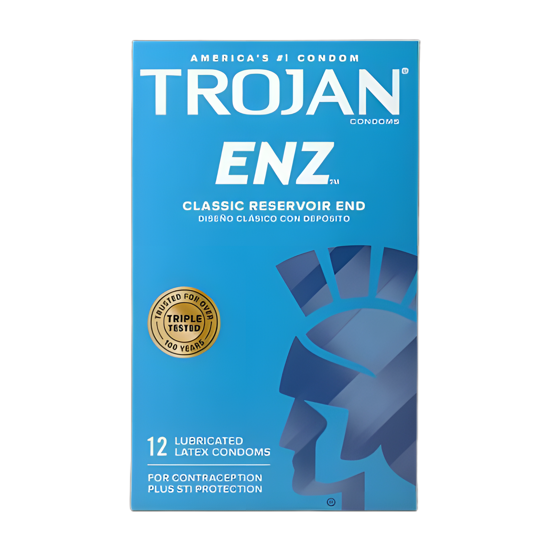 Condom Trojan-Enz® Lubricated 3 per Box