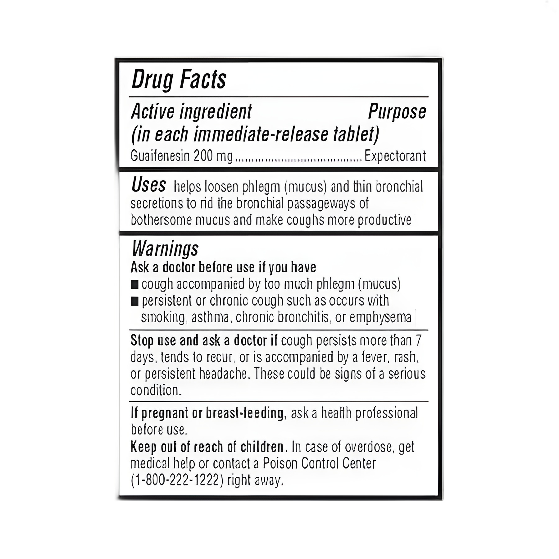 Cold and Cough Relief Major® 200 mg Strength Tablet 100 per Bottle