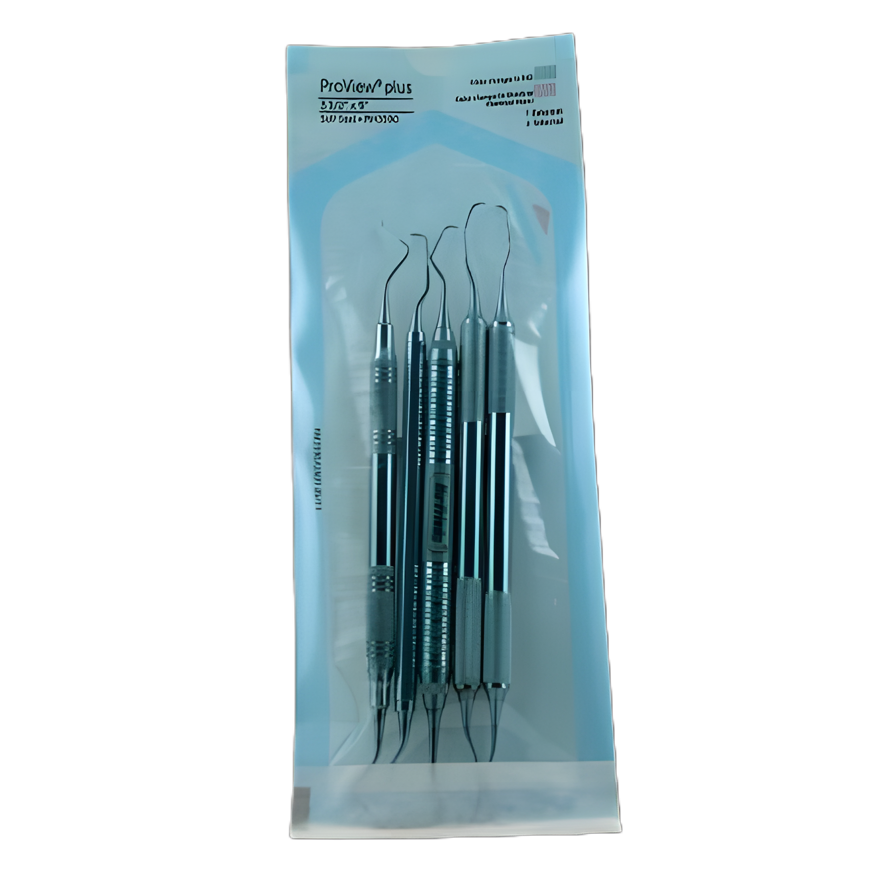 Sterilization Pouch ProView® plus Gas / Steam / Chemical Vapor 3-1/2 X 9 Inch Transparent / Blue Self Seal Paper / Film