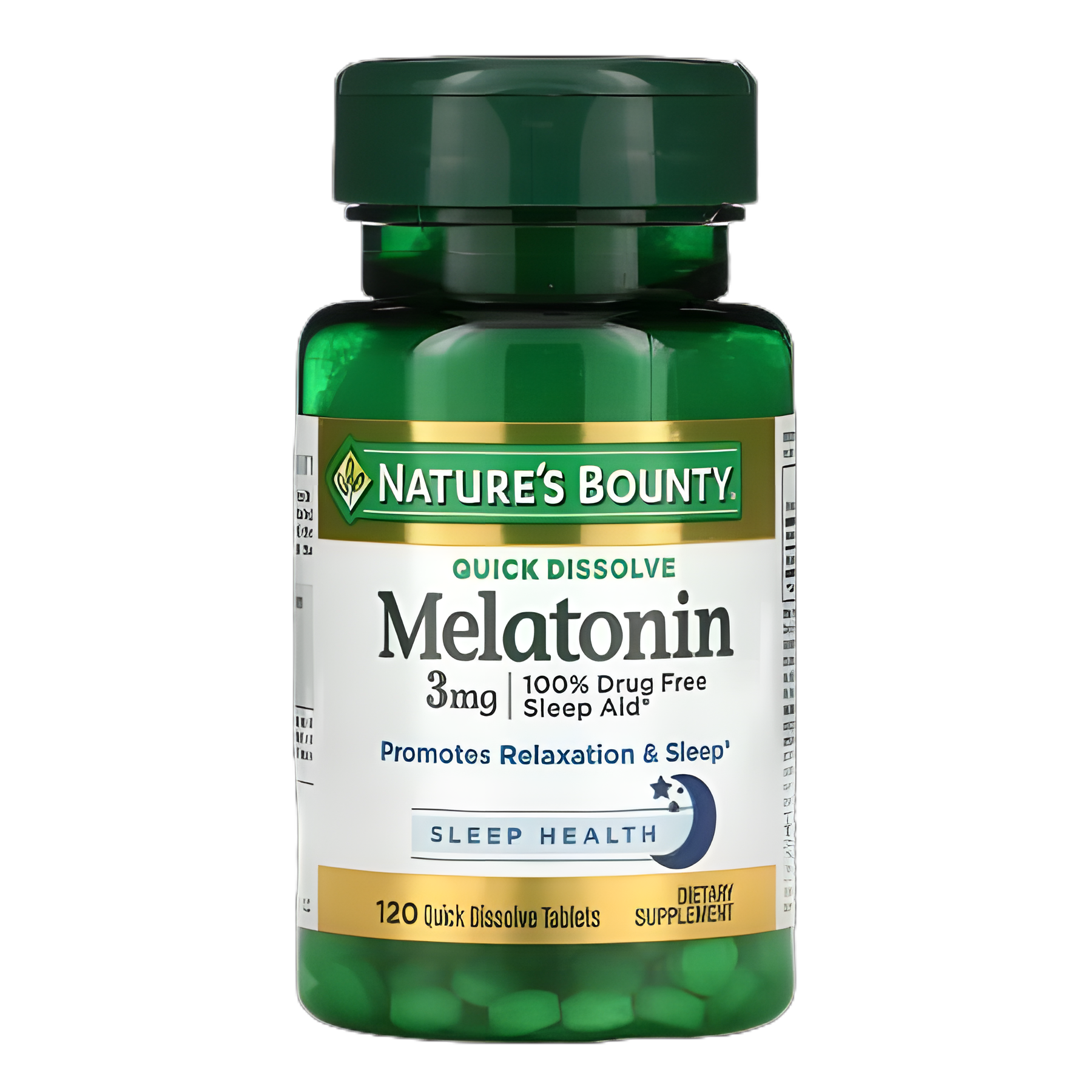Sleep Aid Nature's Bounty® 120 per Bottle Tablet 3 mg Strength