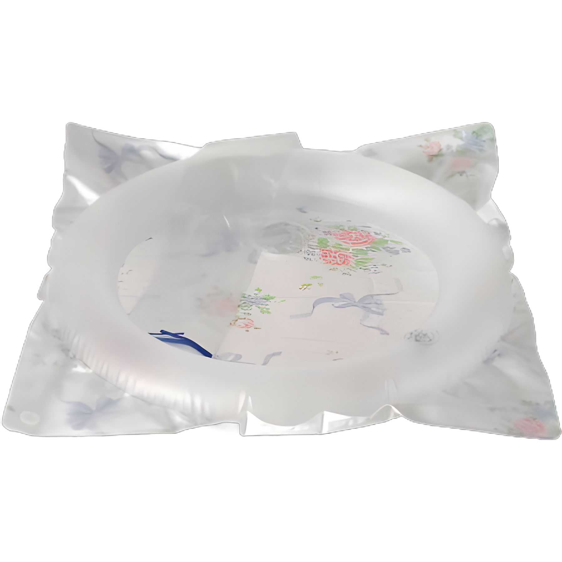 Inflatable Shampoo Basin Lumex® 22.5 X 23.5 Inch Clear / Floral