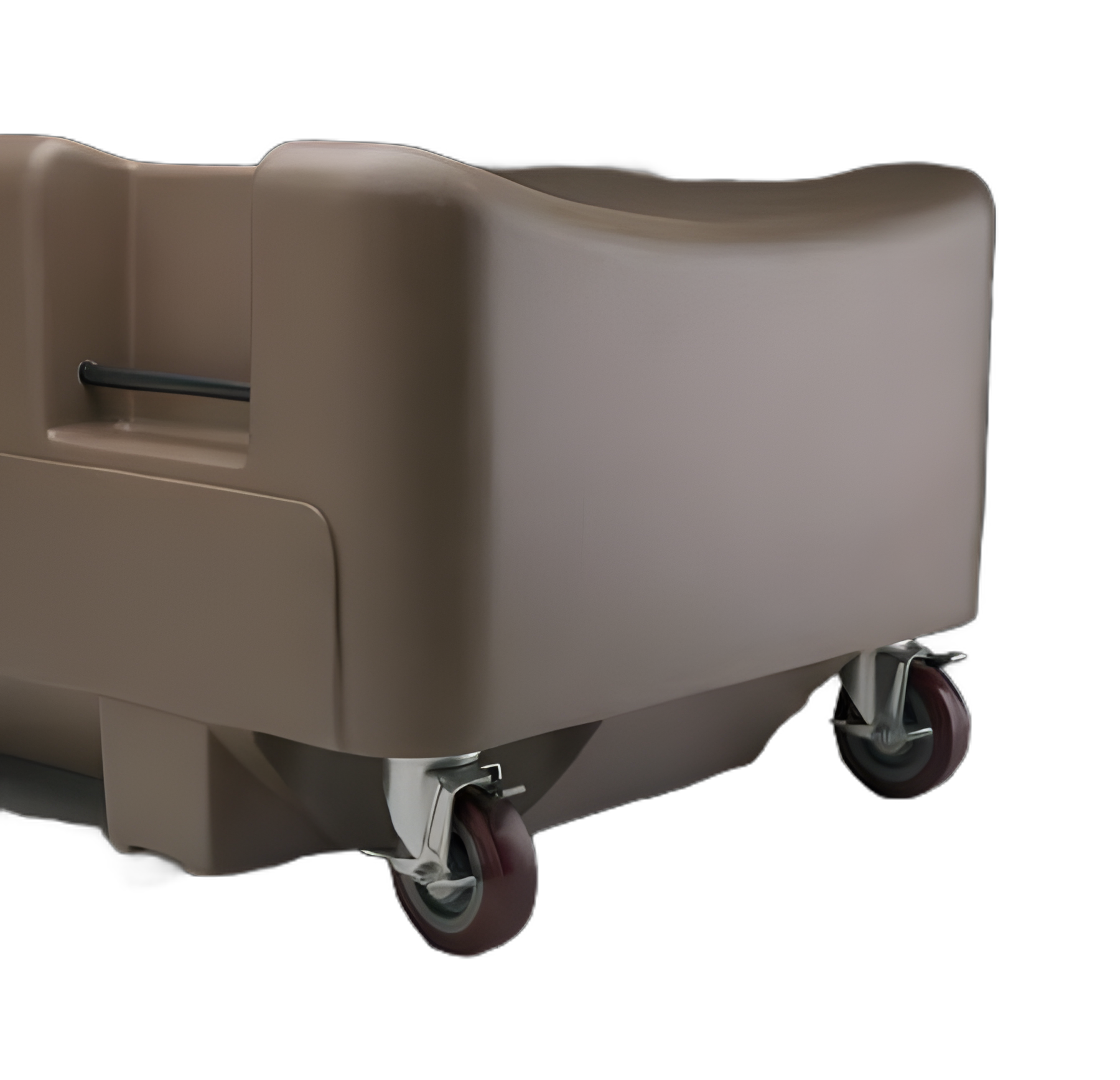 Fixed Height Isolation Bed Elevated Upper Body 75 Inch Length Solid Deck 21 Inch Height