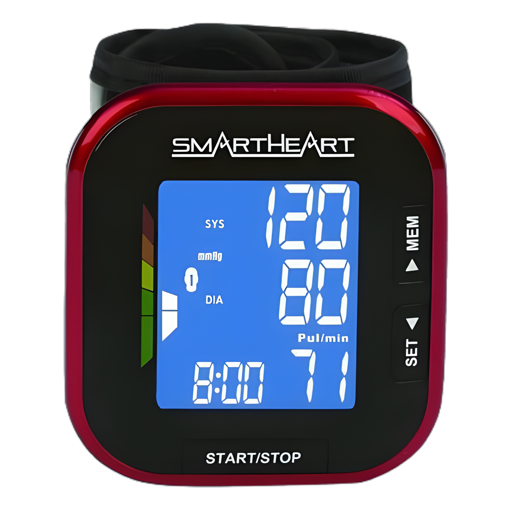 Digital Blood Pressure Monitor Smartheart Adult Cuff 5.5 X 7.6 Inch Mobile