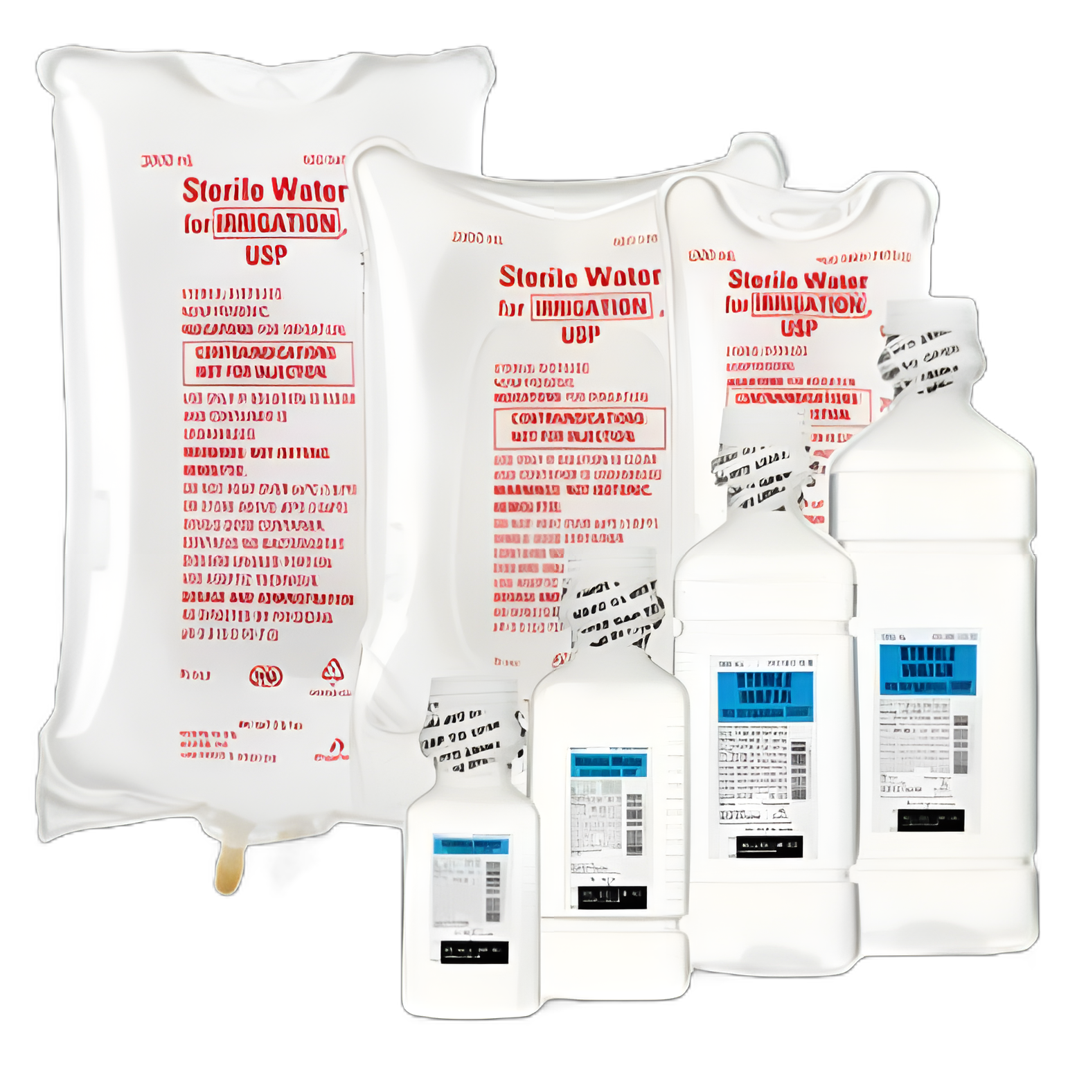 Irrigation Solution Sterile Water for Irrigation Not for Injection Flexible Bag 1,000 mL - 797305