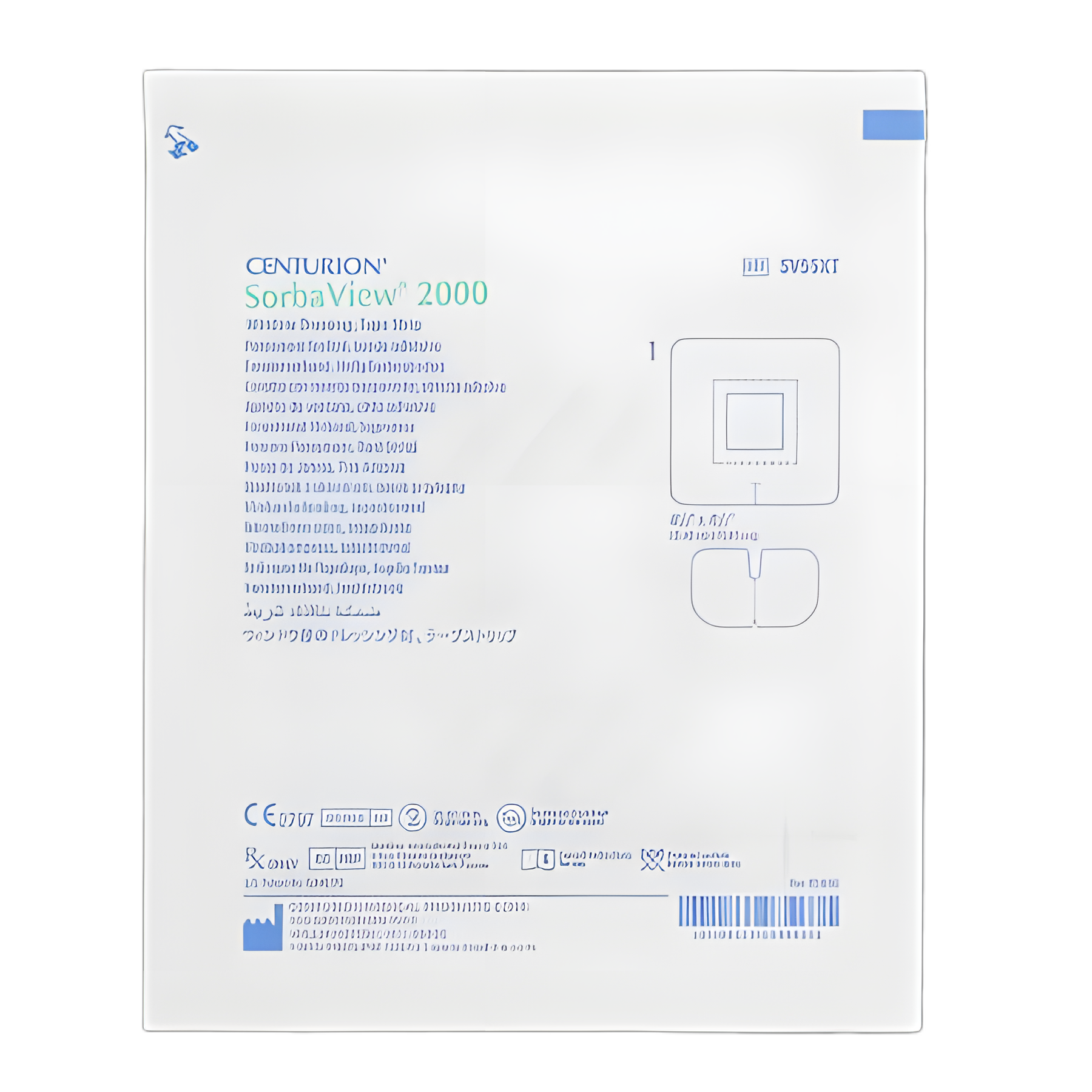 Window Dressing SorbaView 2000 Fabric / Film 4-1/2 X 4-1/2 Inch Sterile